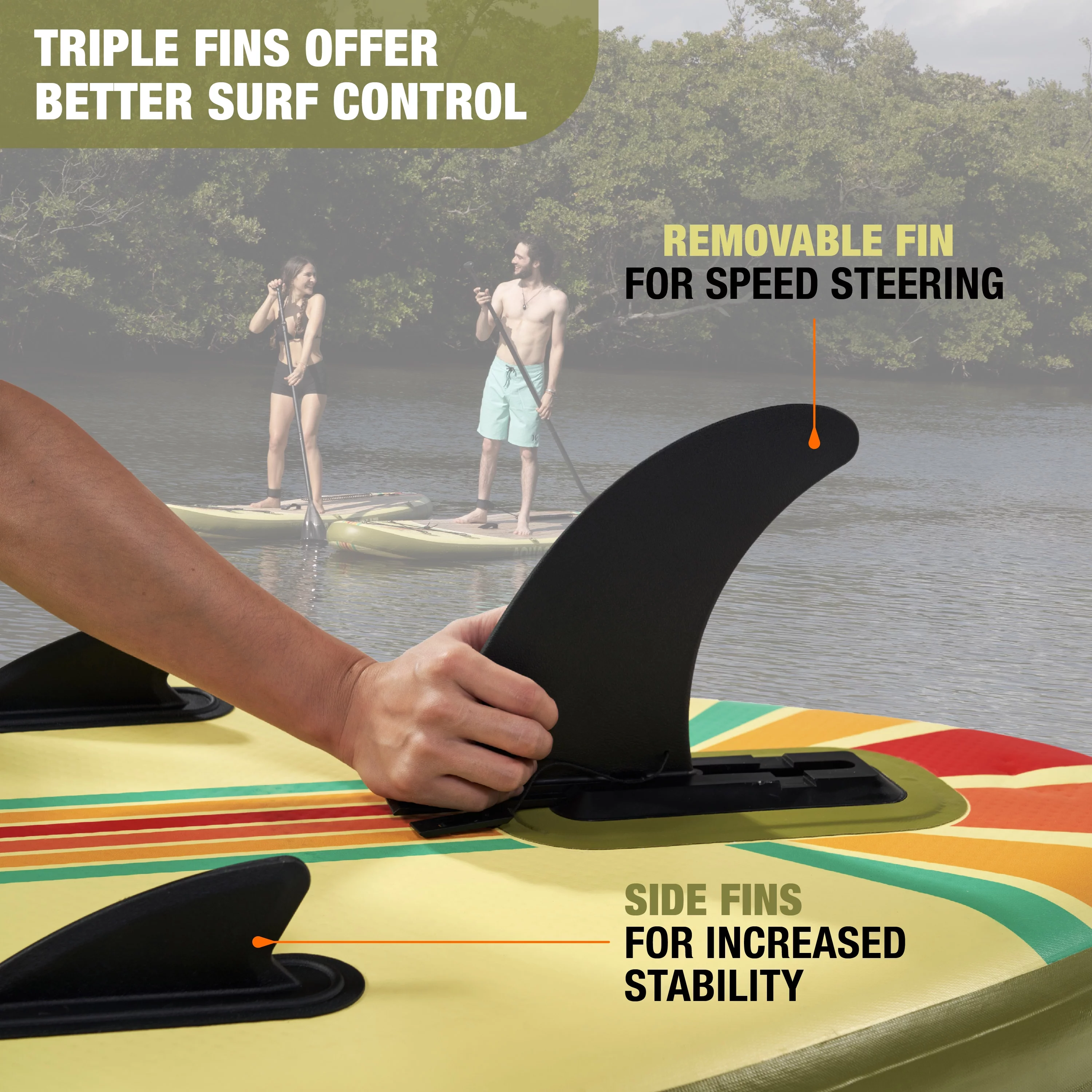 Aquacruz Suncruzer 10 ft. Inflatable Stand Up Paddle Board Set with Accessories - Womvr