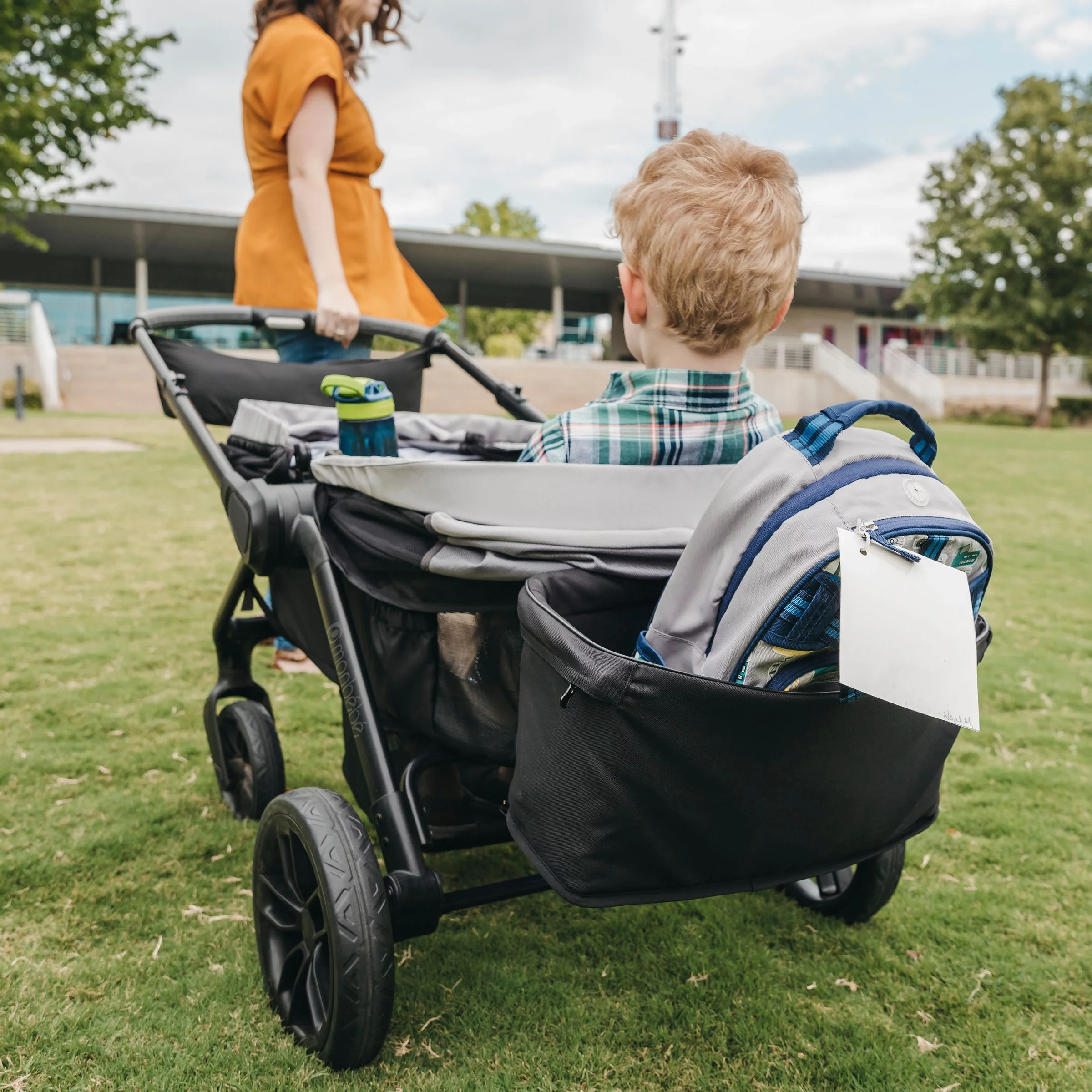 Monbebe Everyday Outings Wagon Stroller, Cobblestone Grey - Womvr