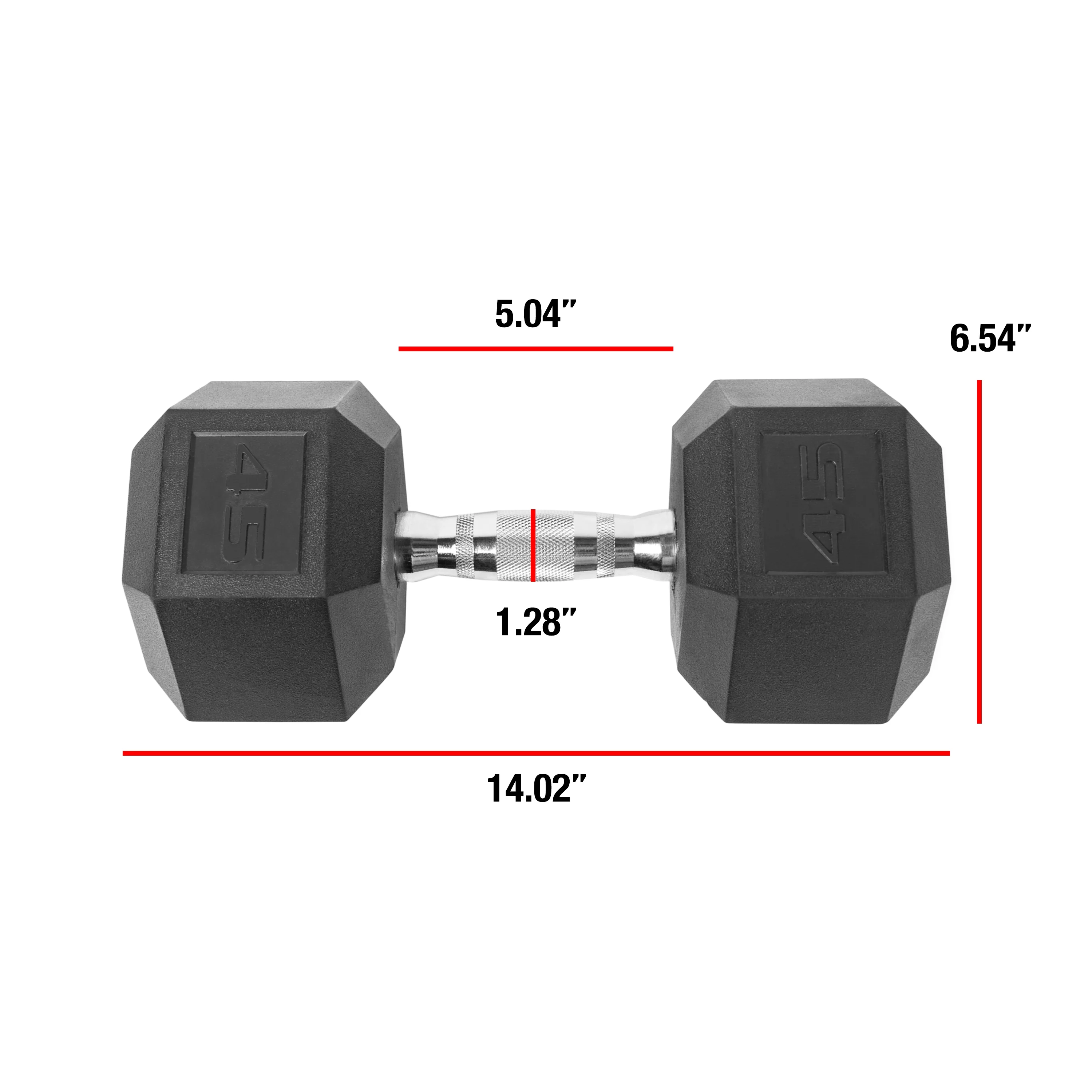 45lb Coated Dumbbell, Pair - Womvr