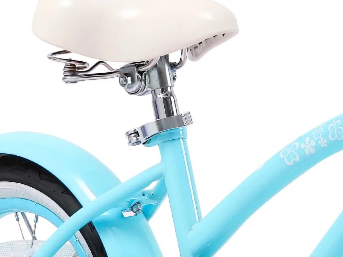 Glerc 16 inch Kids Cruiser Girls Bike for Child 4-7 Years,Mint Green - Womvr