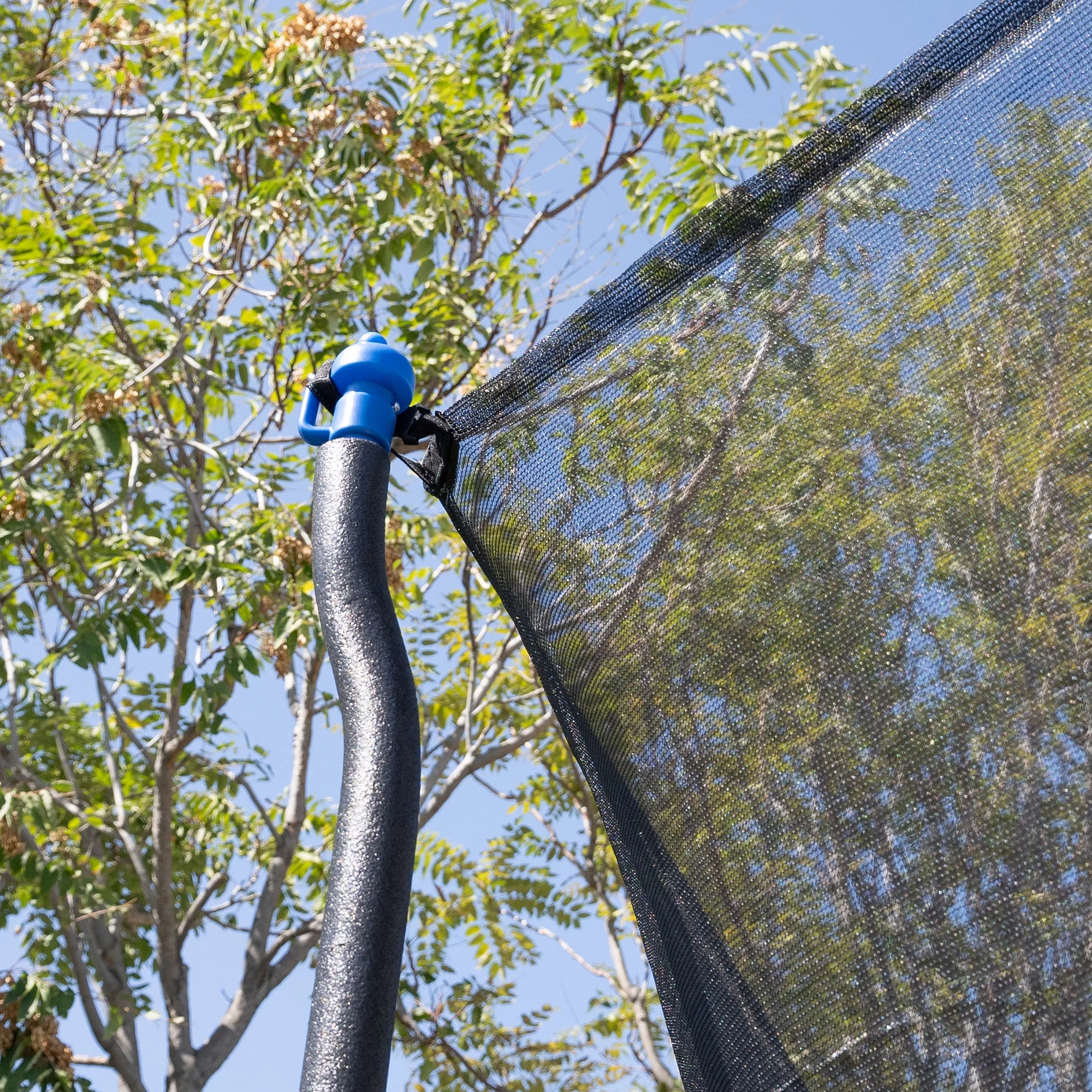 Bounce Pro 12' Trampoline with Enclosure Combo, Blue/Yellow - Womvr