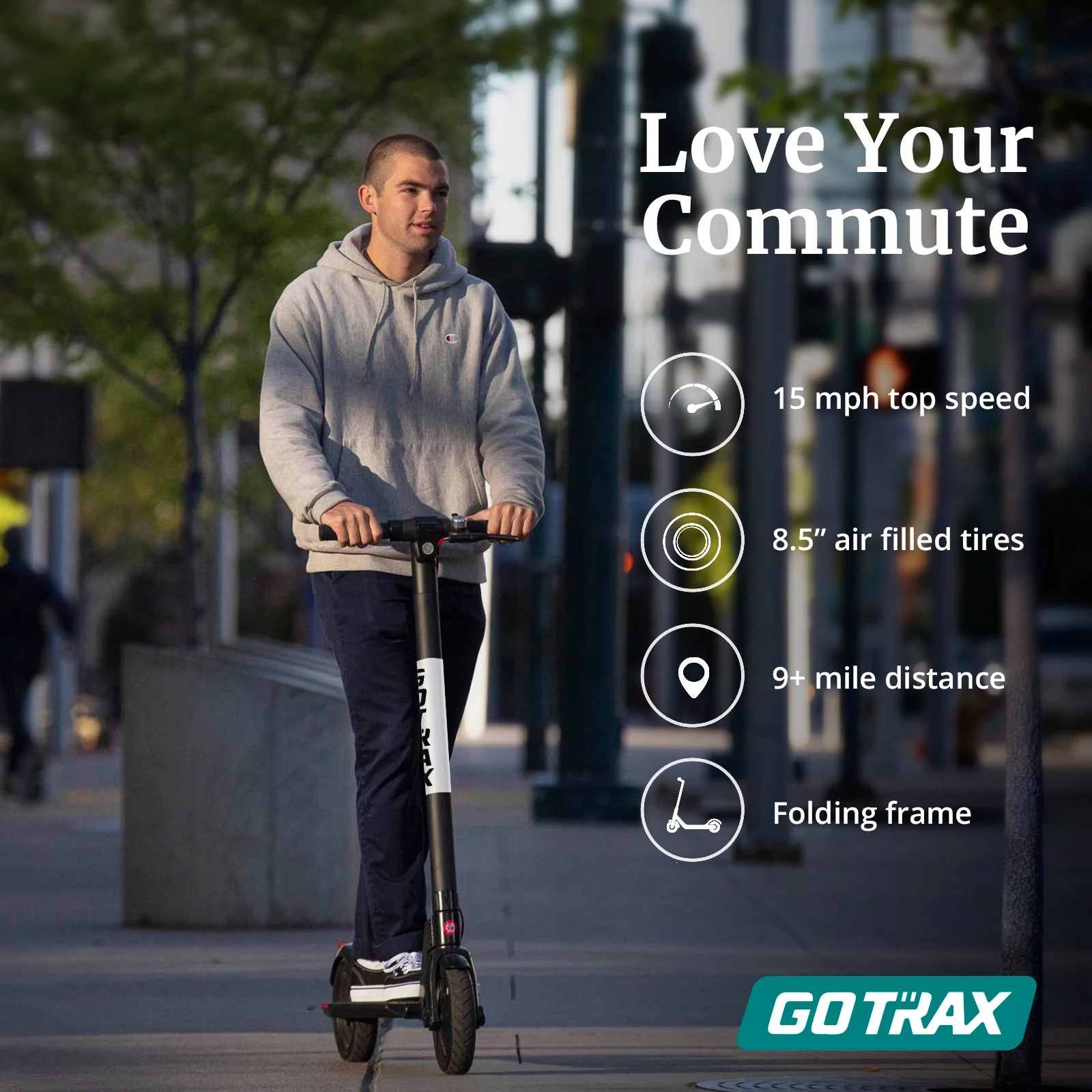 GOTRAX Rival Adult Electric Scooter, 8.5