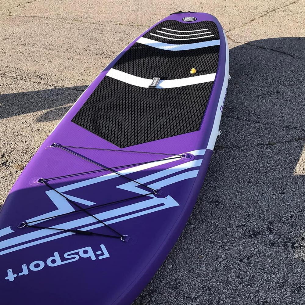 Fbsport 11ft Inflatable Paddle Board SUP, 6'' Thick W/Paddling Fins Pump & Accessories Pack, Green - Womvr