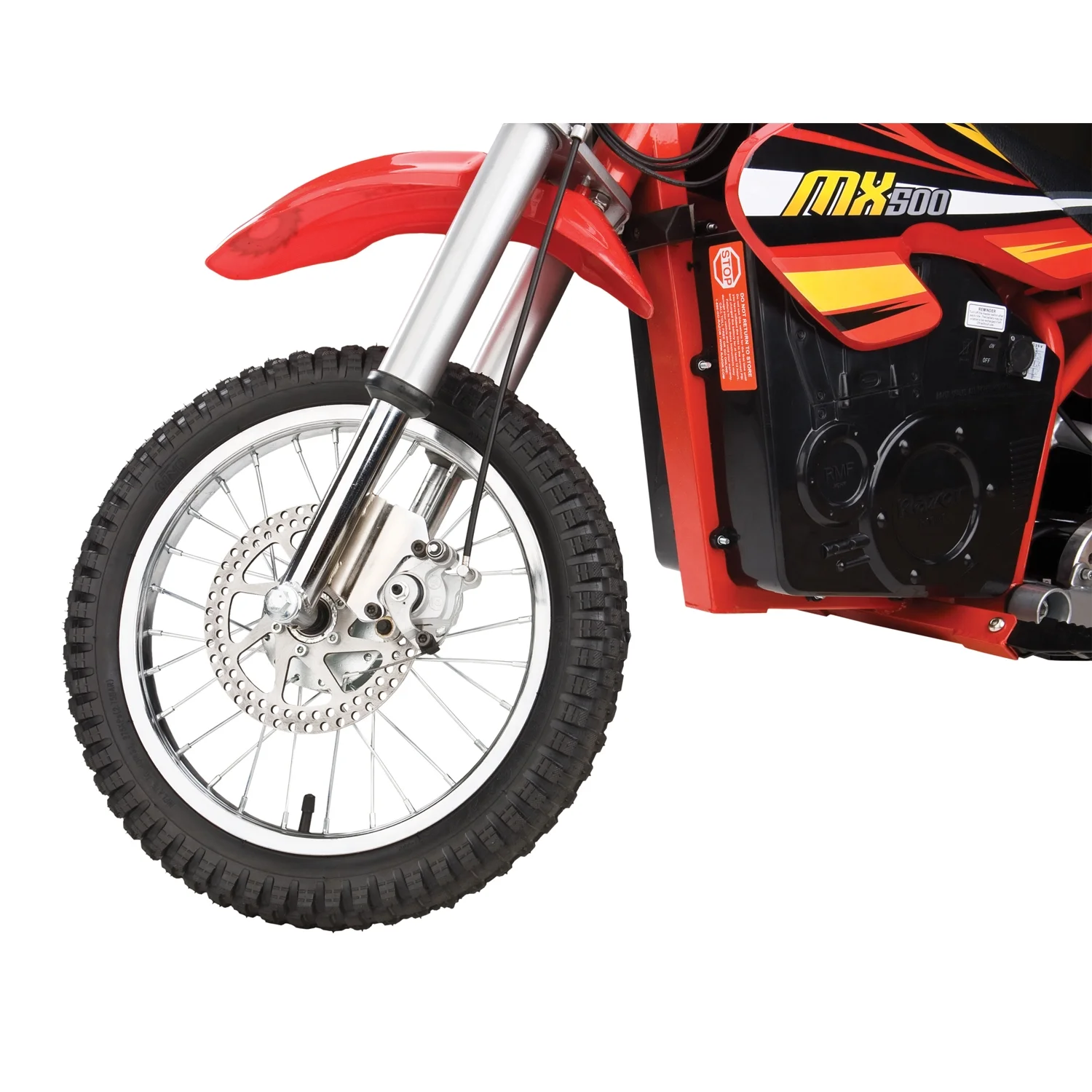Razor MX500 Kids Dirt Rocket Supercross 15 MPH Electric Bike Motorcycle, Red - Womvr