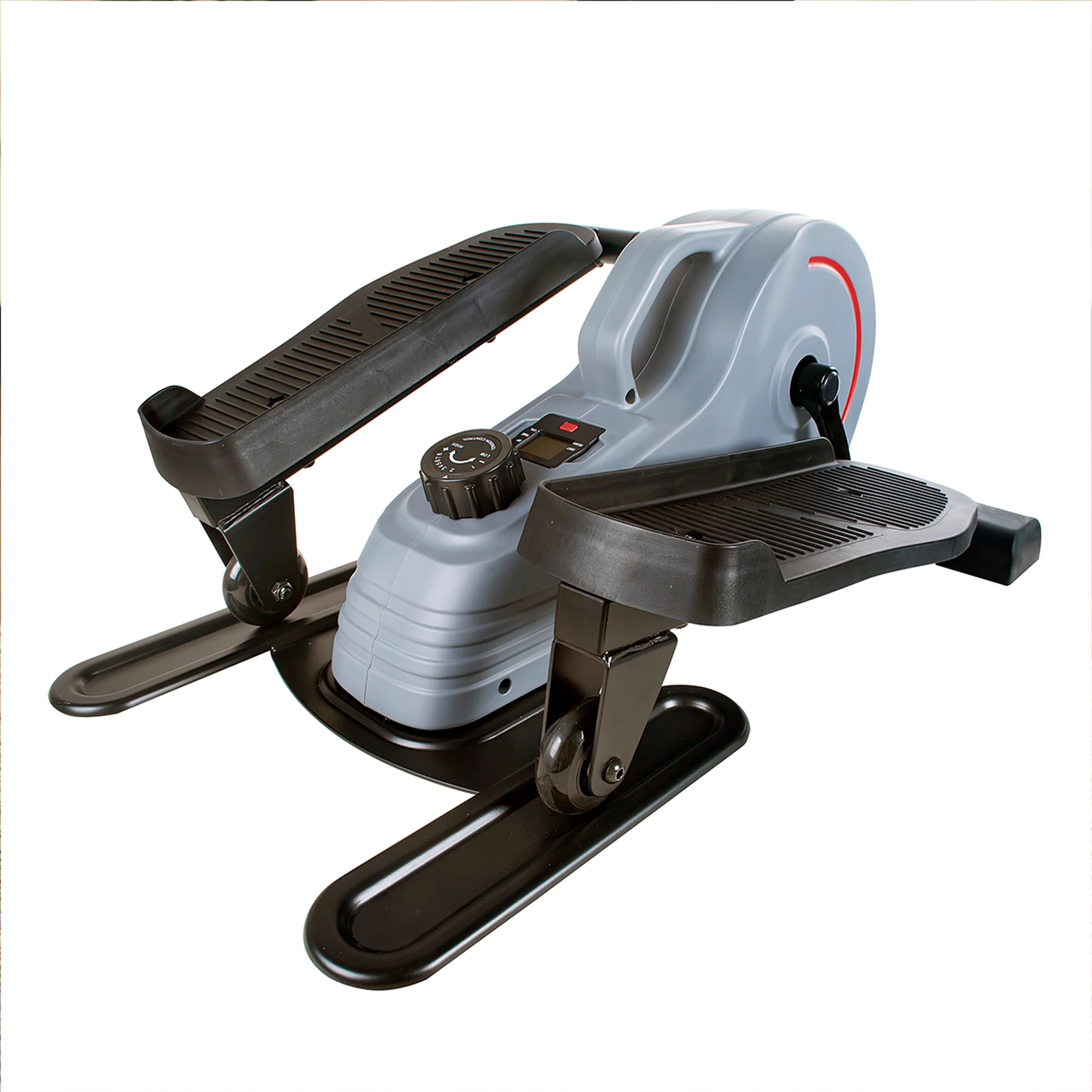 Sunny Health & Fitness Compact Magnetic Standing Elliptical Machine w/ Handlebars - Portable Workout Stepper for Home, SF-E3988 - Womvr