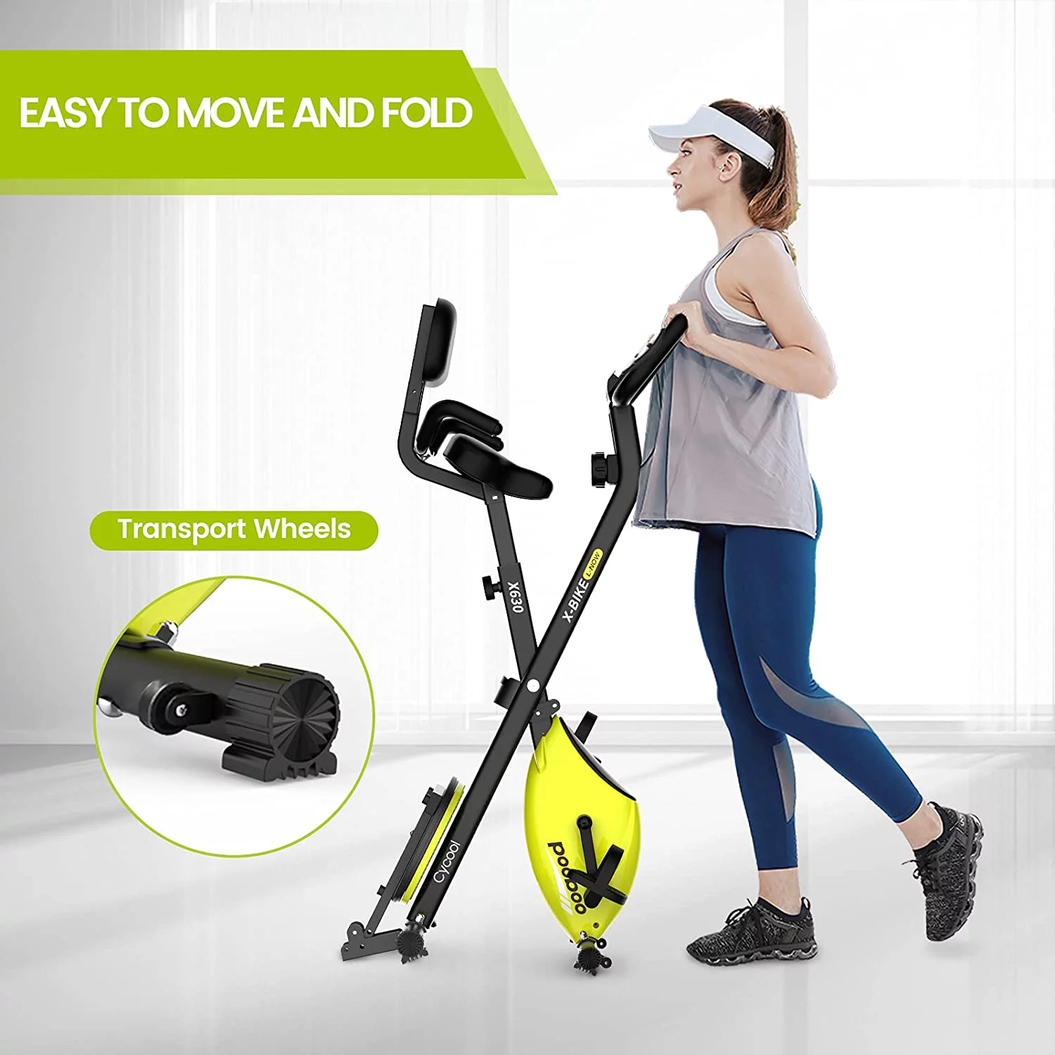 Cycool Exercise Bicycle for Adult Magnetic Resistance Belt Drive Indoor Exercise Bike Quiet smooth wide tension range - Womvr