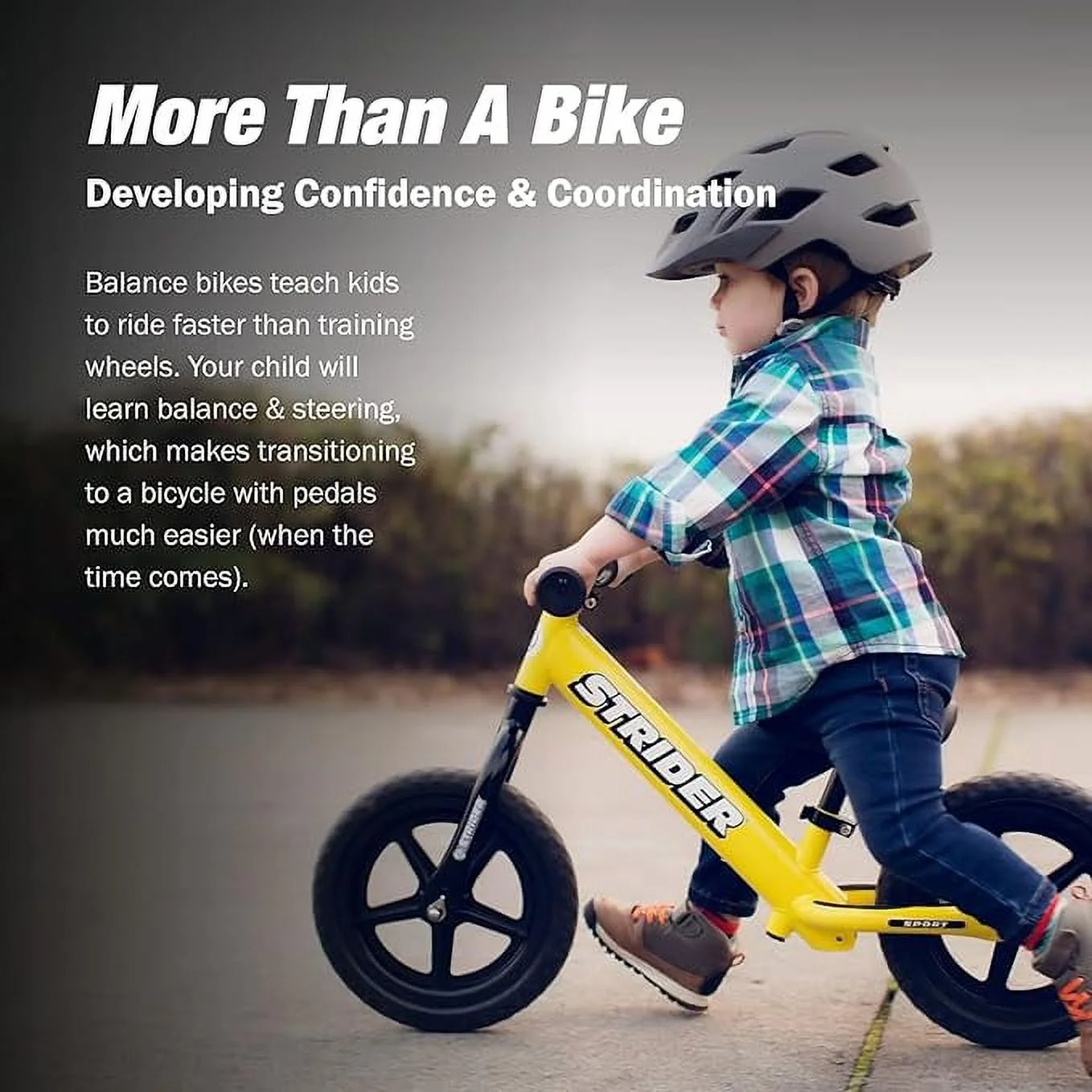 Strider - 12 Sport Balance Bike, Ages 18 Months to 5 Years - Blue - Womvr