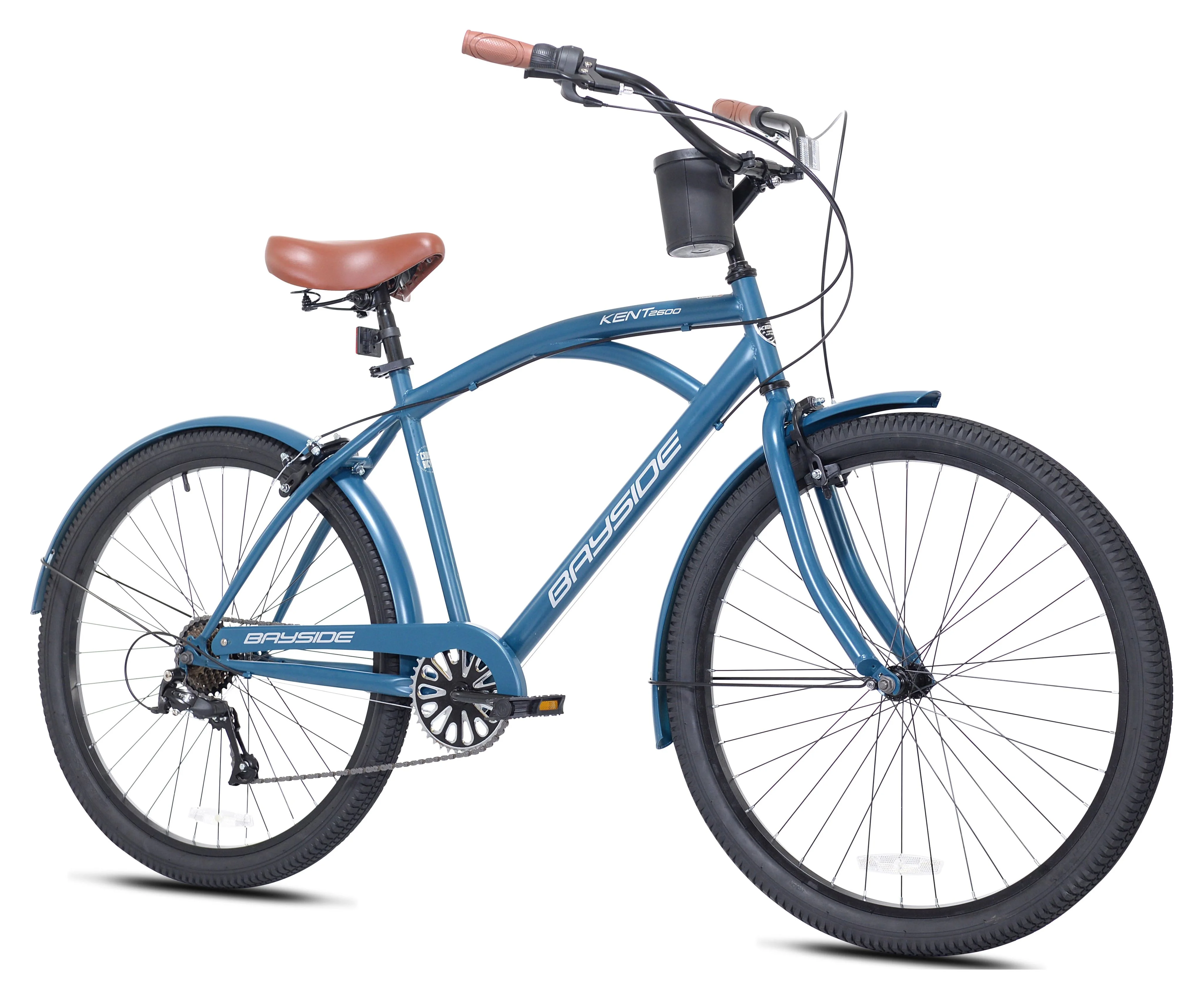 Kent 26 In. Bayside Men's Cruiser Bike, Satin Cocoa - Womvr