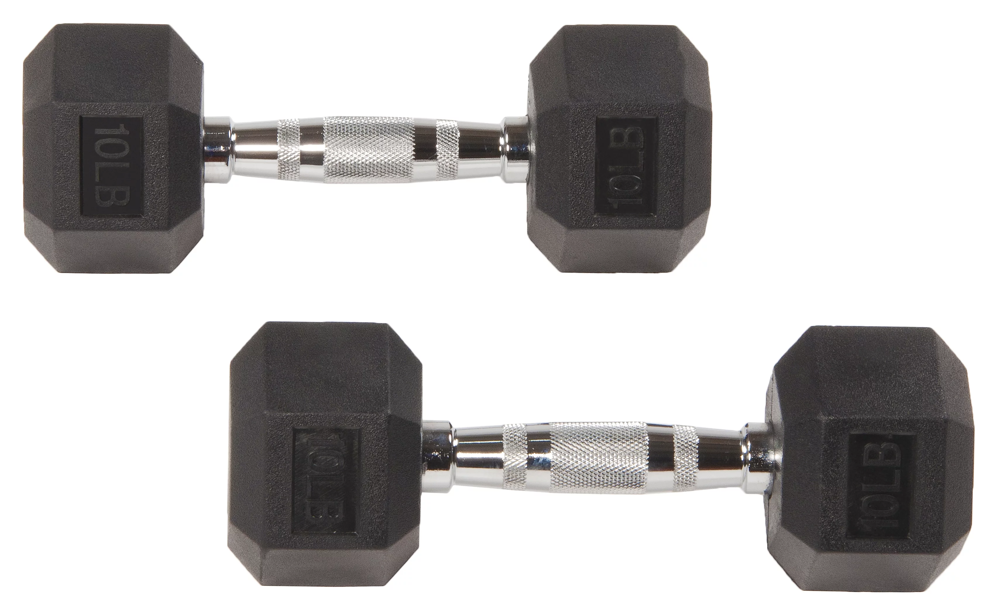 BalanceFrom Rubber Encased Hex Dumbbells, 20 Lbs. Pair - Womvr