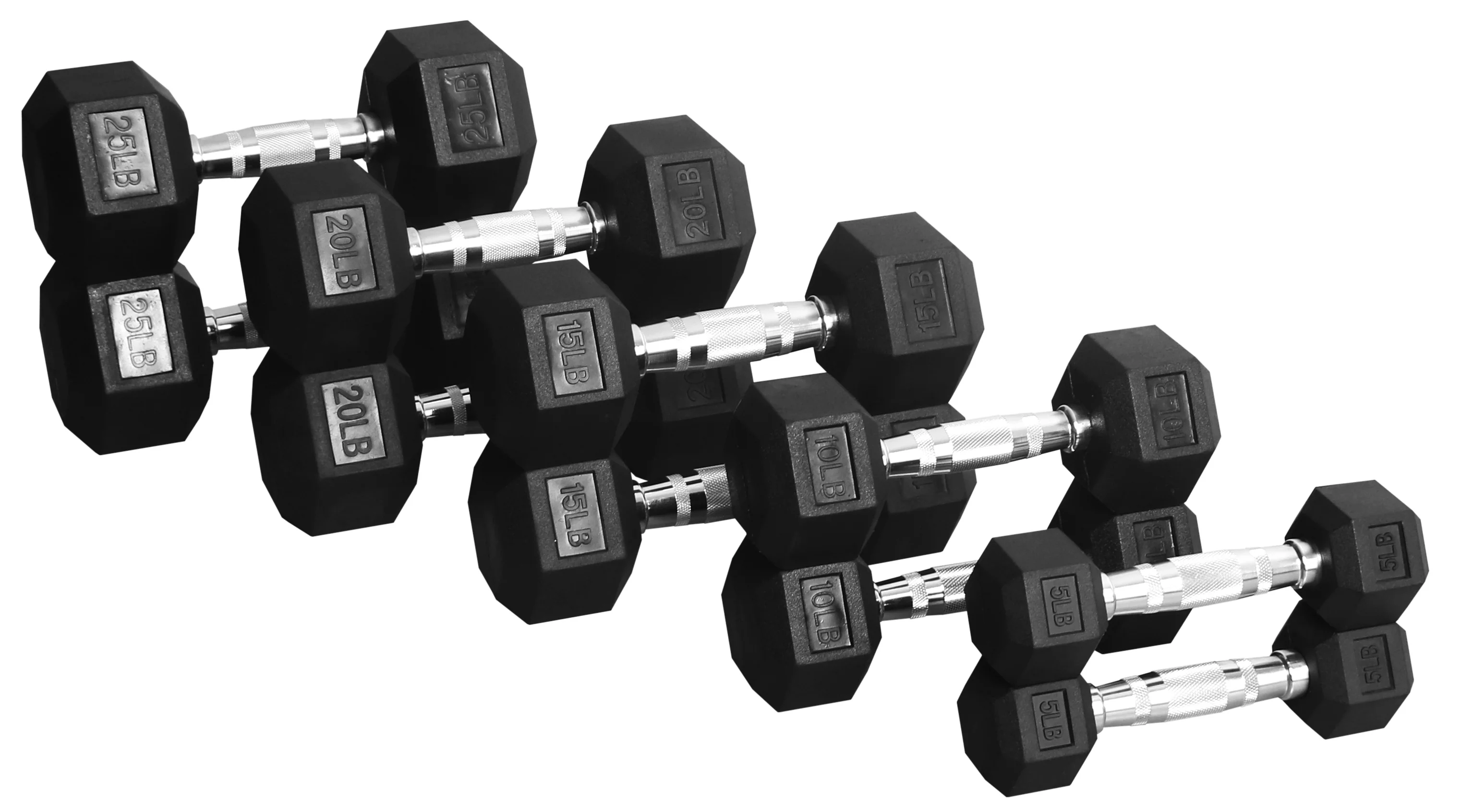 BalanceFrom 100 LB Dumbbell Set, Pairs of 5 lb, 10 lb, 15 lb and 20 lb - Womvr