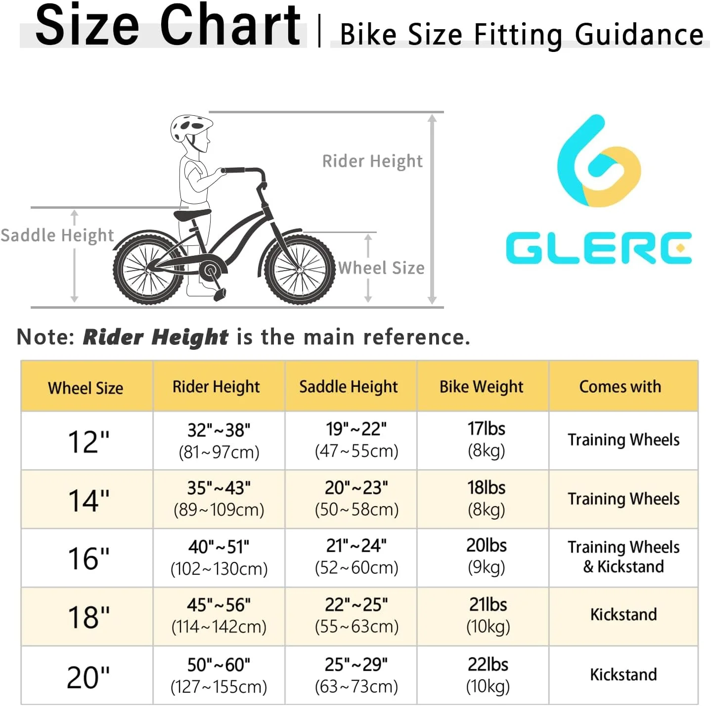 Glerc 16 inch Kids Cruiser Girls Bike for Child 4-7 Years,Mint Green - Womvr