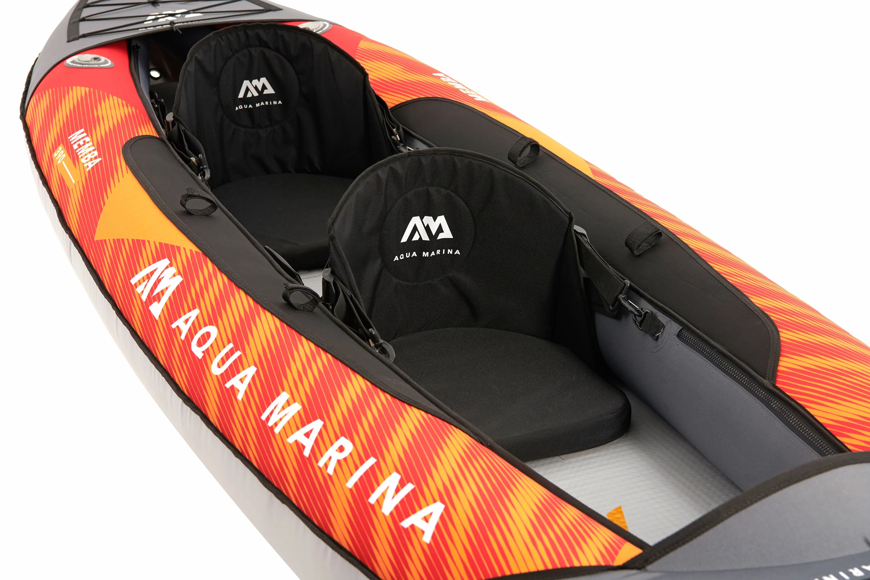 Aqua Marina TOURING KAYAK - MEMBA 1210 - Inflatable KAYAK Package, including Carry Bag, Paddle, Fin, Pump - Womvr