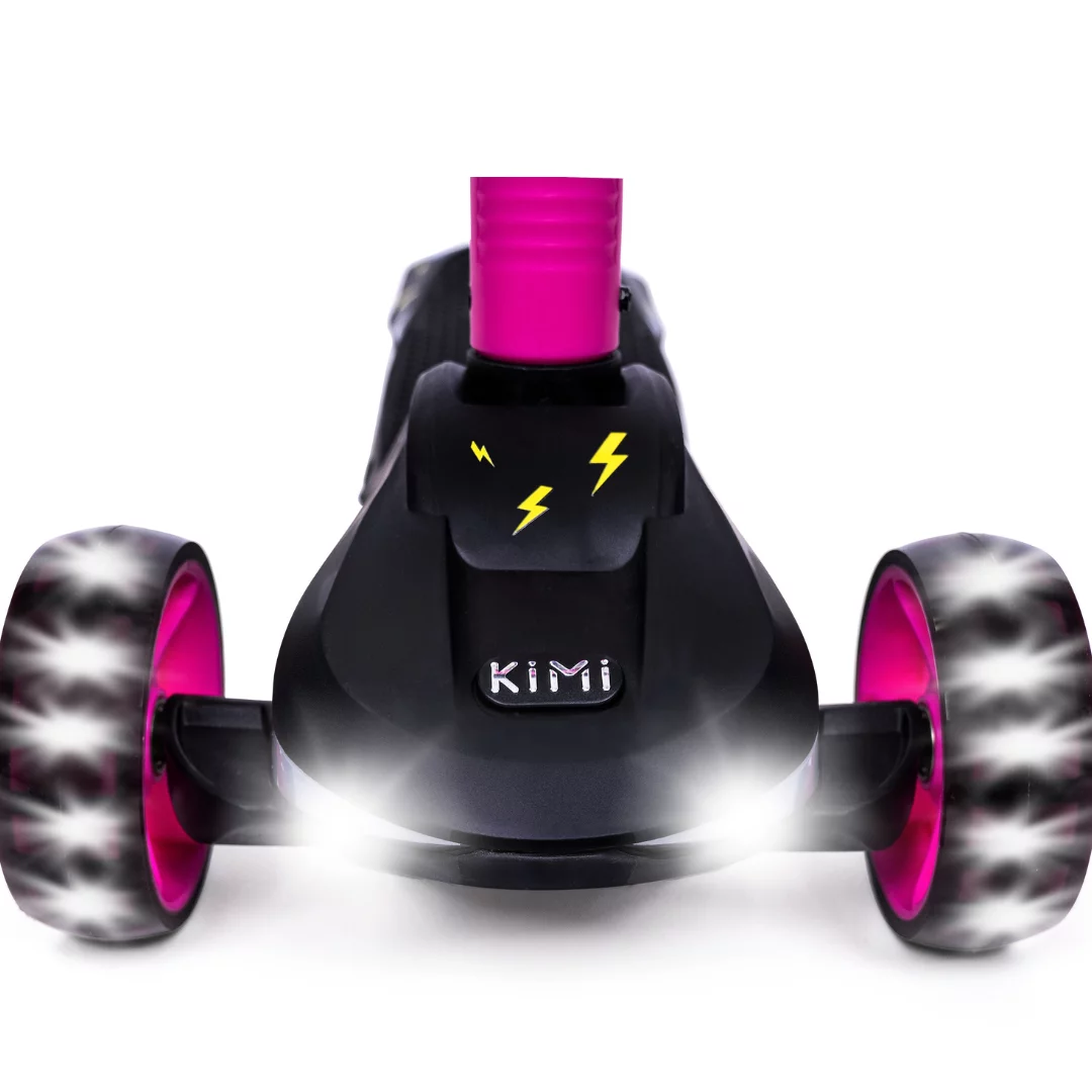 Kimi Kids 3-Wheel Electric Scooter, Ages 2-9, 5Mph, Lights, 10 Miles Range - Womvr