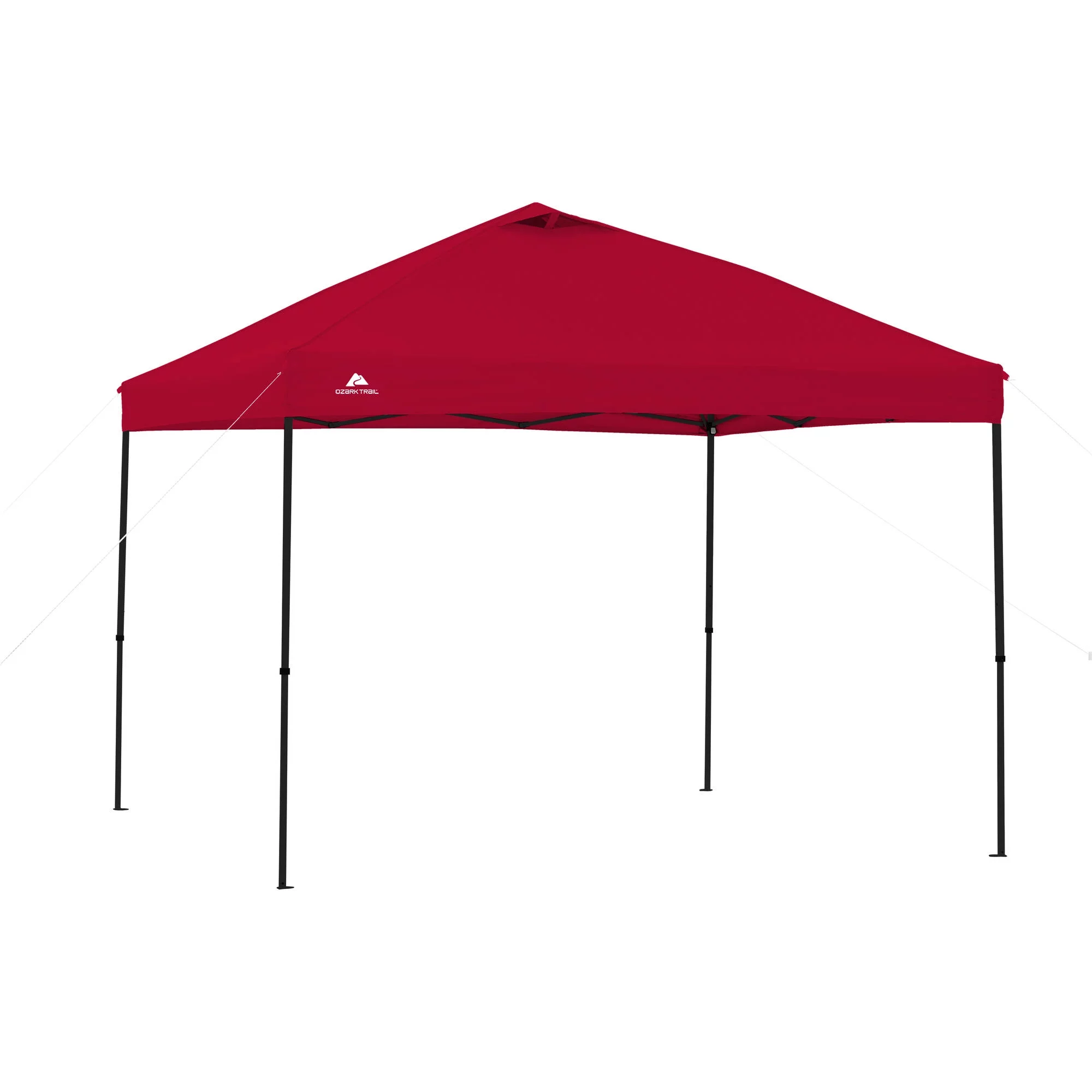 Ozark Trail Simple Push Straight Leg Instant Canopy, White, 10 ft x 10 ft - Womvr