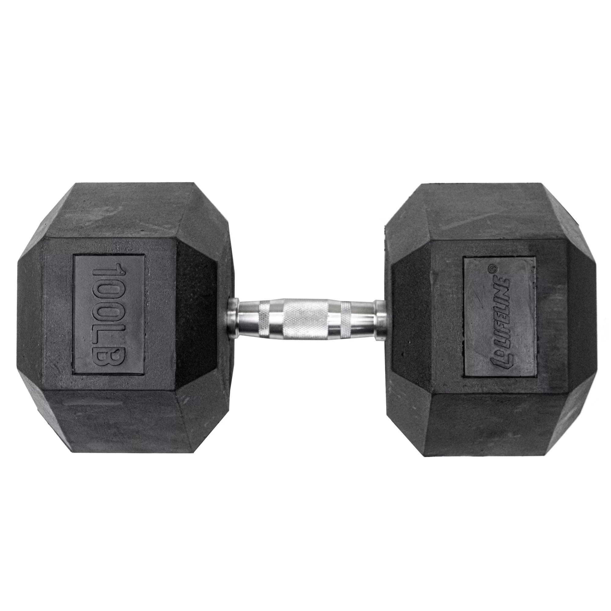 Lifeline Fitness Premium Rubber Hex Dumbbell, Single, 40 lbs - Womvr
