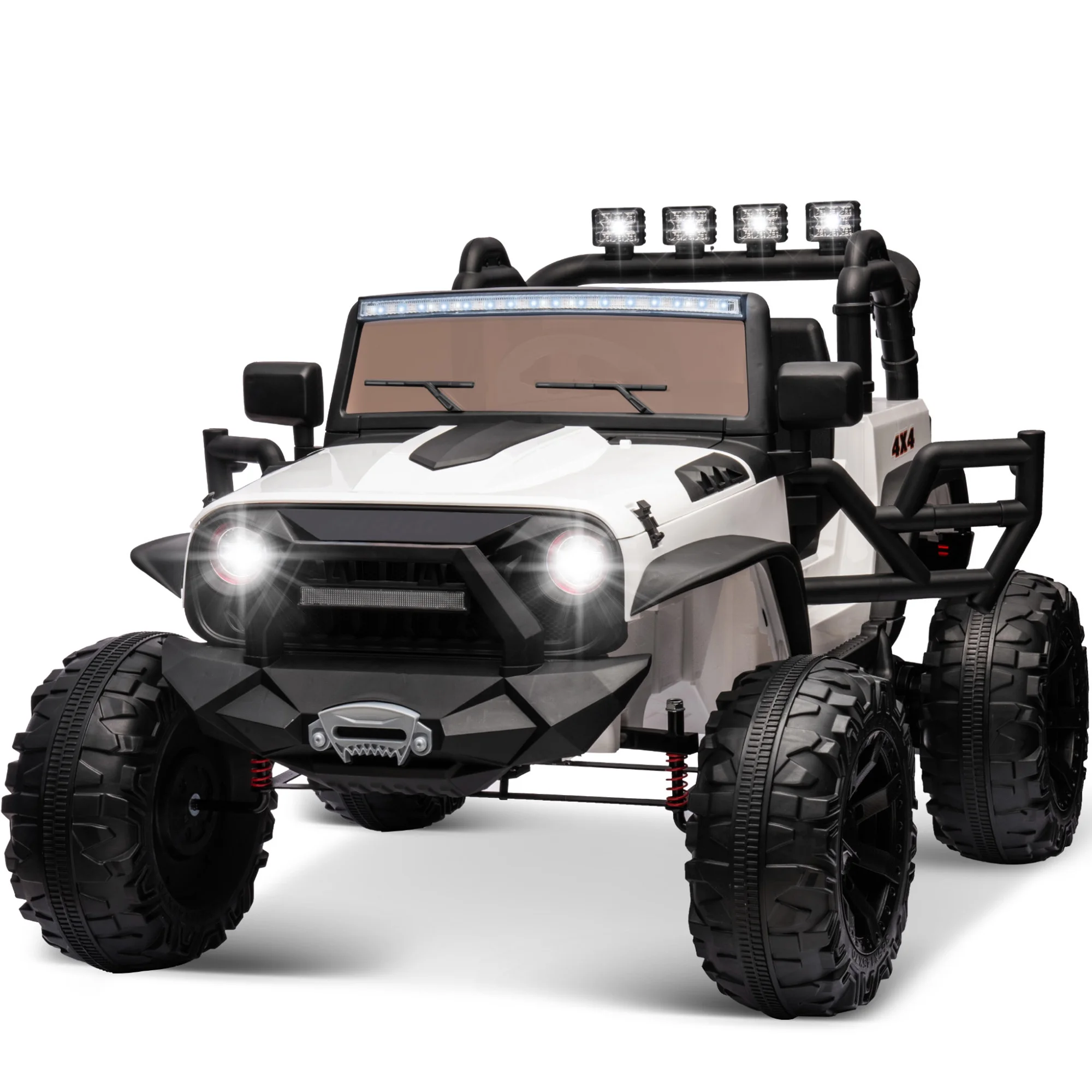 Outfunny 24V Kids Ride on Truck, 2-Seater Powered Ride on Toy Car with Remote - Womvr