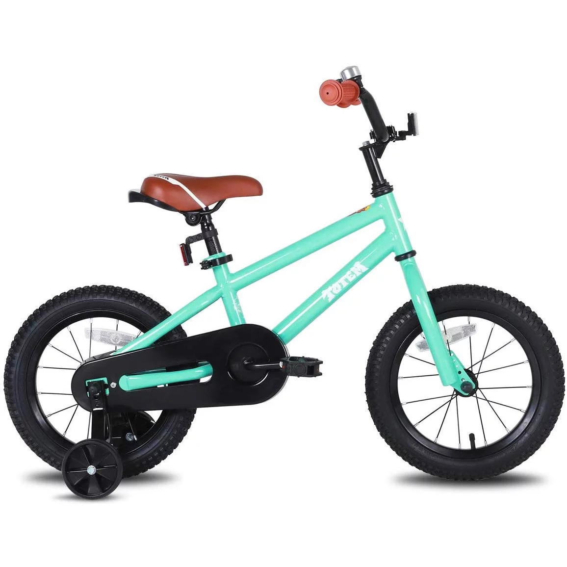 JOYSTAR Totem Series 16in Bike w/ Training Wheels & Kickstand, Mint Green - Womvr