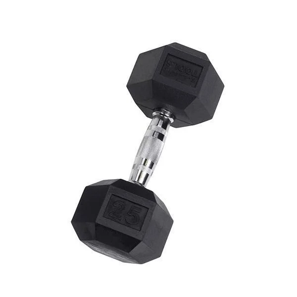 YORK Rubber Hex Dumbbell (2.5-30 lb.) - Womvr