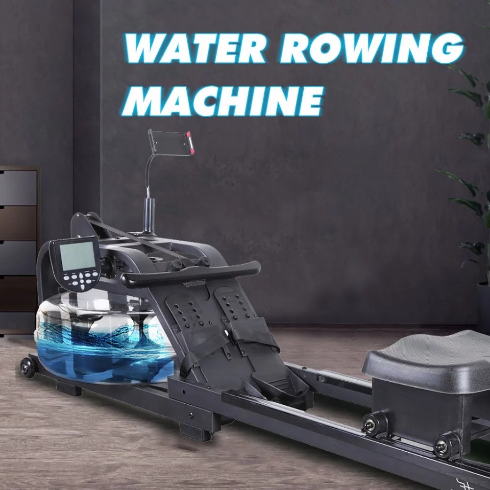 FITPHER Water Resistance Rowing Machine Resistance Metal Dual-Track Healthy Indoor Gym Equipment for Fitness (Irony) - Womvr