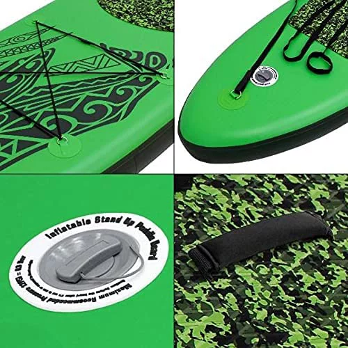 JSP Stand Up Inflatable Paddle Board 10.5' SUP Blow Up Boat 330 lb Capacity - Womvr