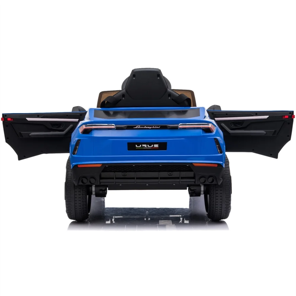Lamborghini Urus 12V Electric Powered Ride on Car Toys for Girls Boys, Black Kids Electric Vehicles Ride on Toys with Remote Control, Foot Pedal, MP3 Player and LED Headlights, CL61 - Womvr