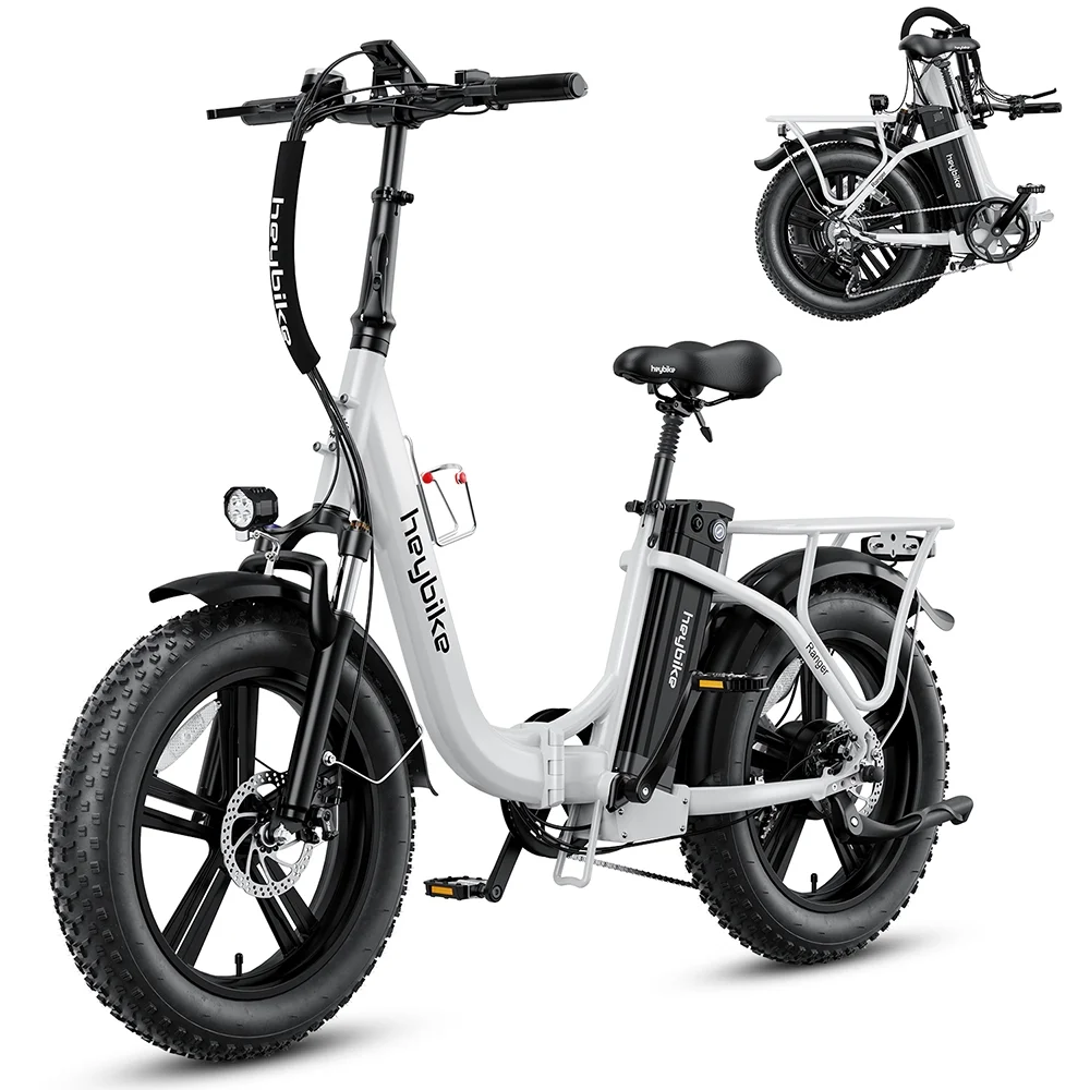 Heybike Ranger Electric Bike for Adults with 500W Motor, 48V 15Ah Removable Battery, 20