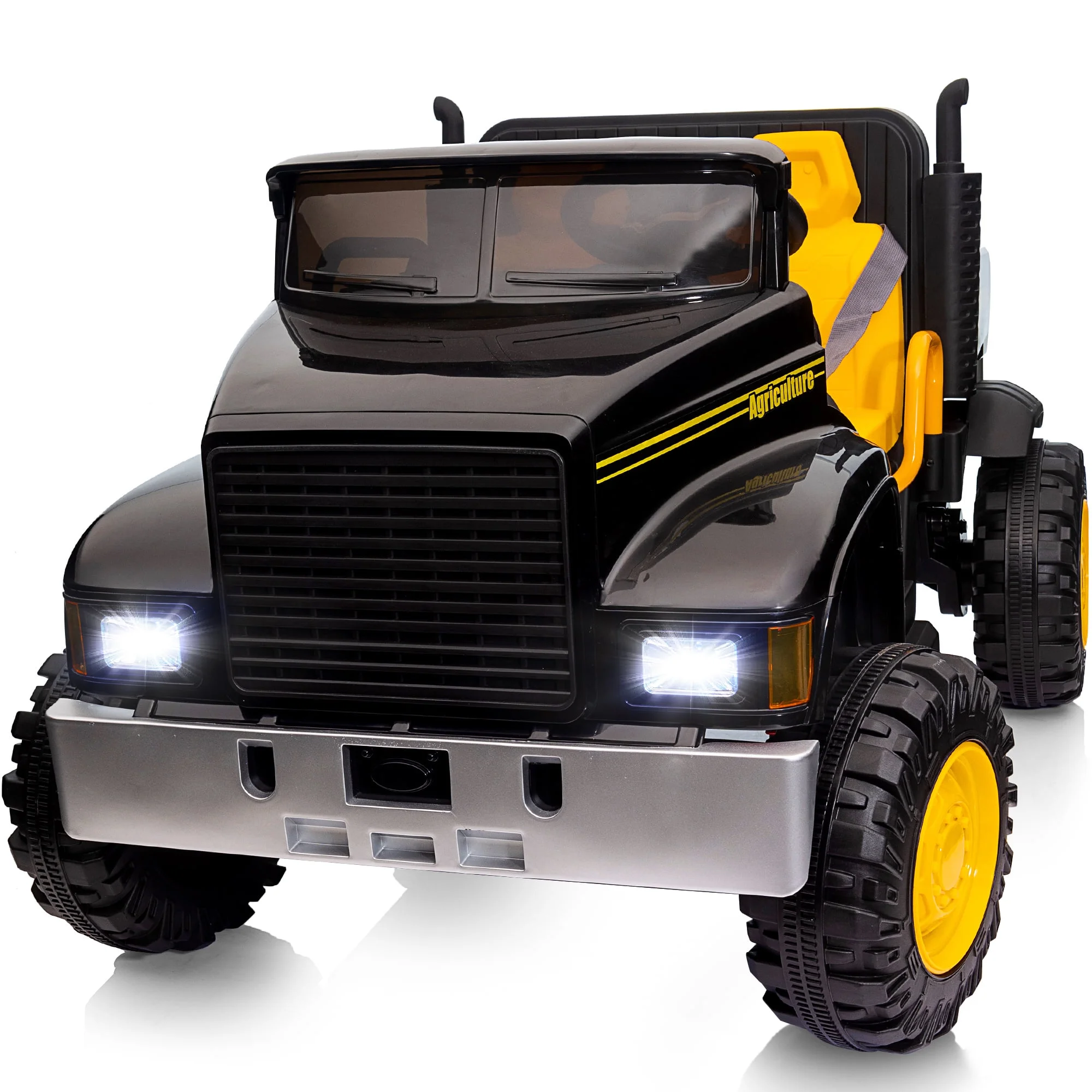 Hikiddo JC222 24V Ride on Toy, Kids Ride On Dump Truck 2 Seater with Remote - Womvr