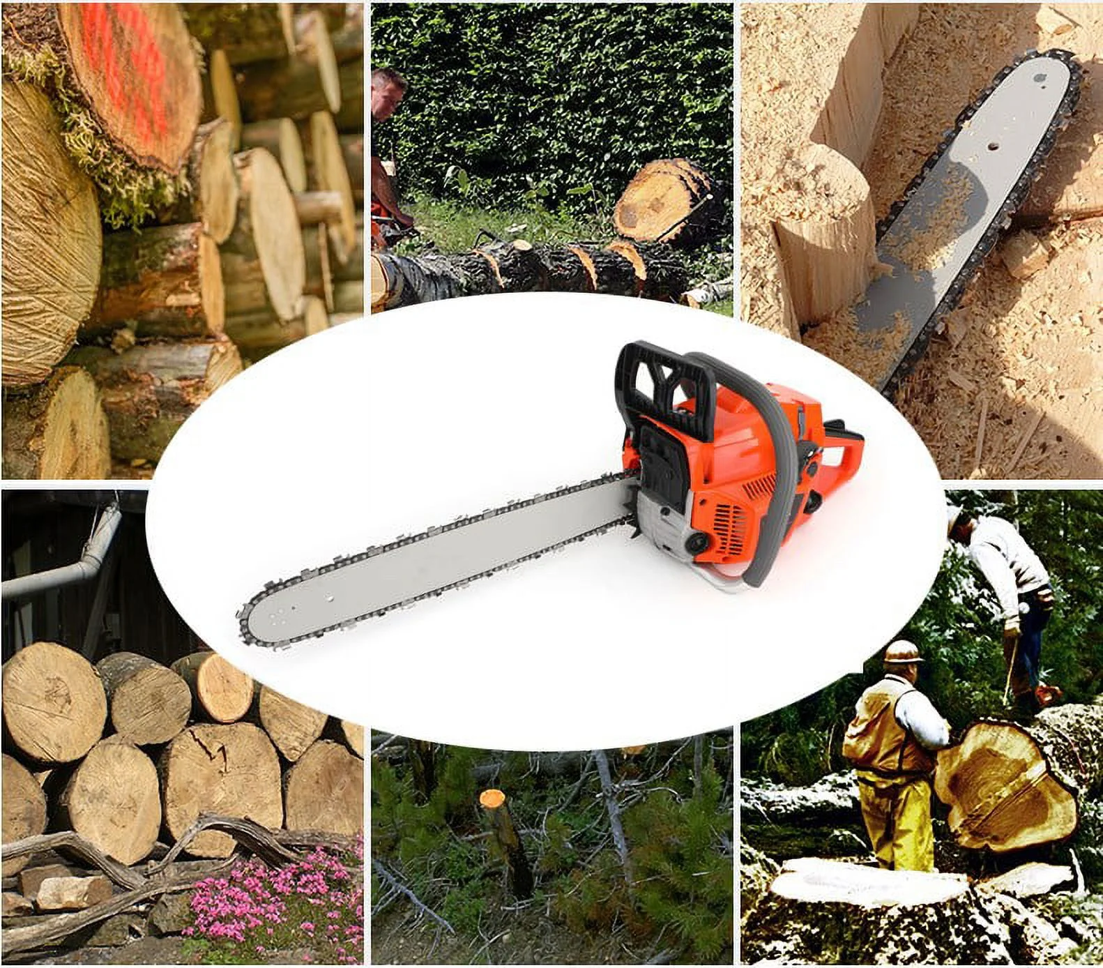 TOPTENG Gasoline Chainsaw with 22 in. Bar 52CC Engine 2-Cycle Gas Powered Chainsaw for Farm/Garden/Ranch/Firewood - Womvr