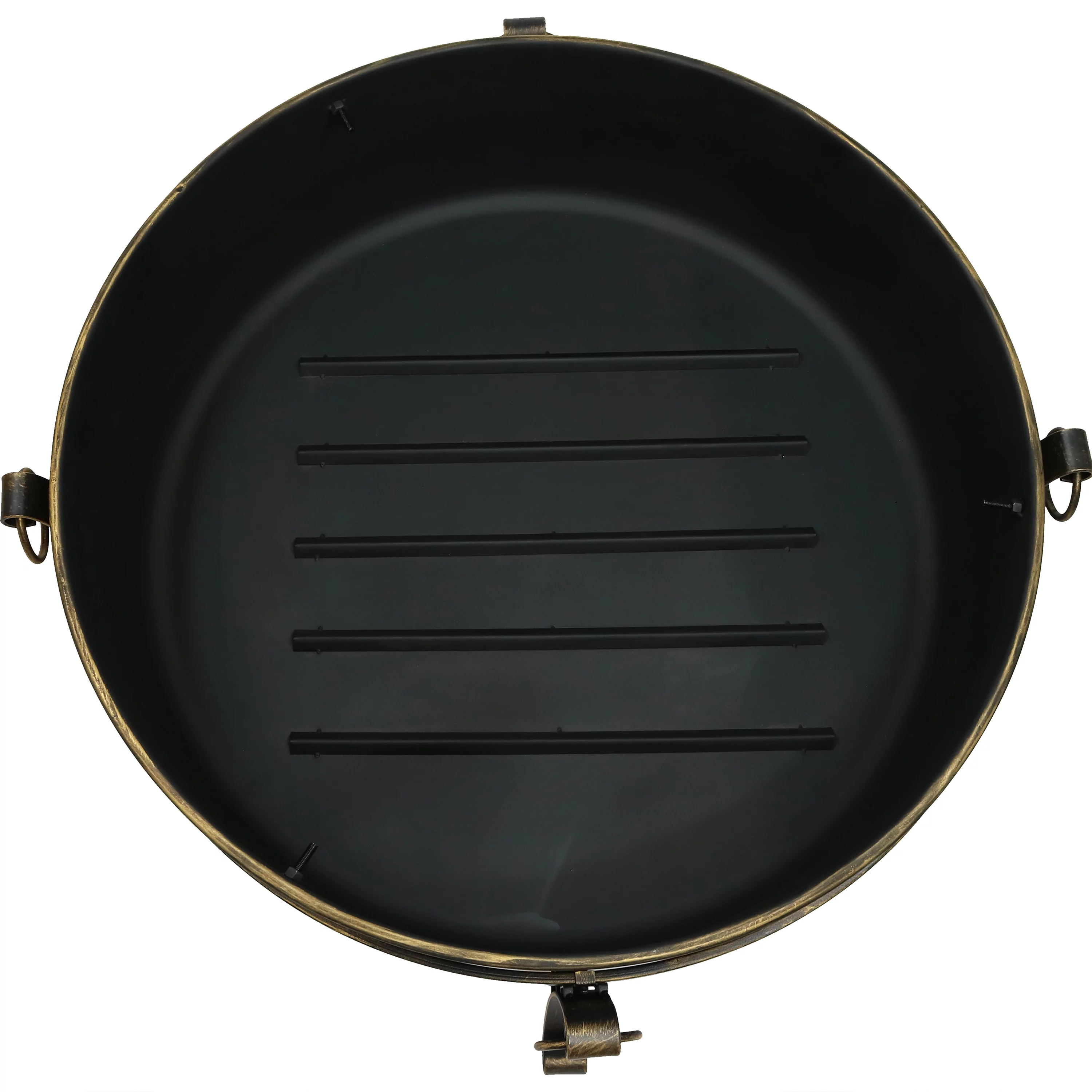 Sunnydaze Large Outdoor Cauldron Fire Pit with Spark Screen - 24