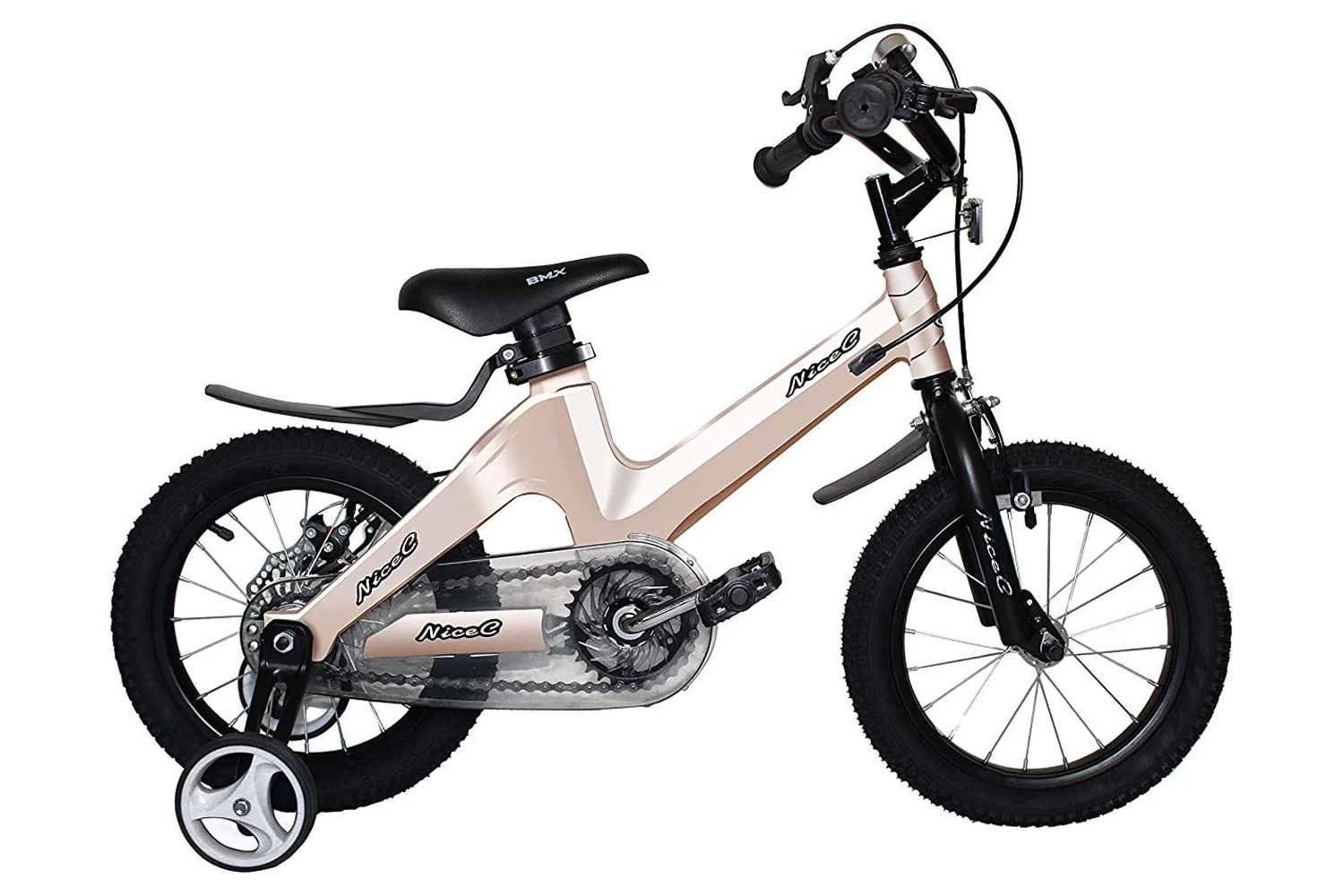 NiceC 16 In. BMX Kids Bike, Black - Womvr