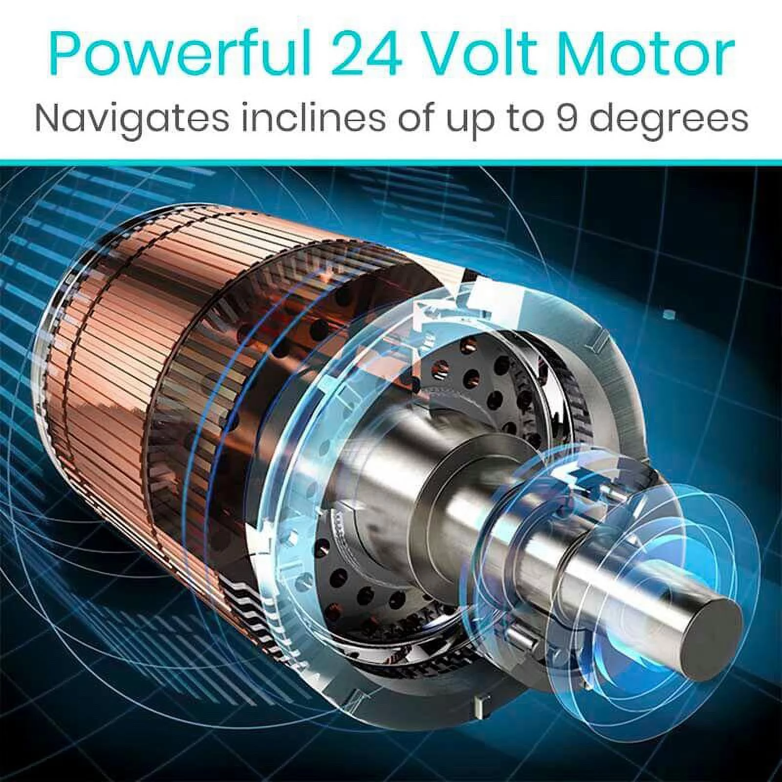 Vive 4 Wheel Battery Powered Mobility Scooter - Electric Transport Chair- Compact Heavy Duty Mobile for Travel, Adults, Elderly with Basket and Charger Included - Womvr