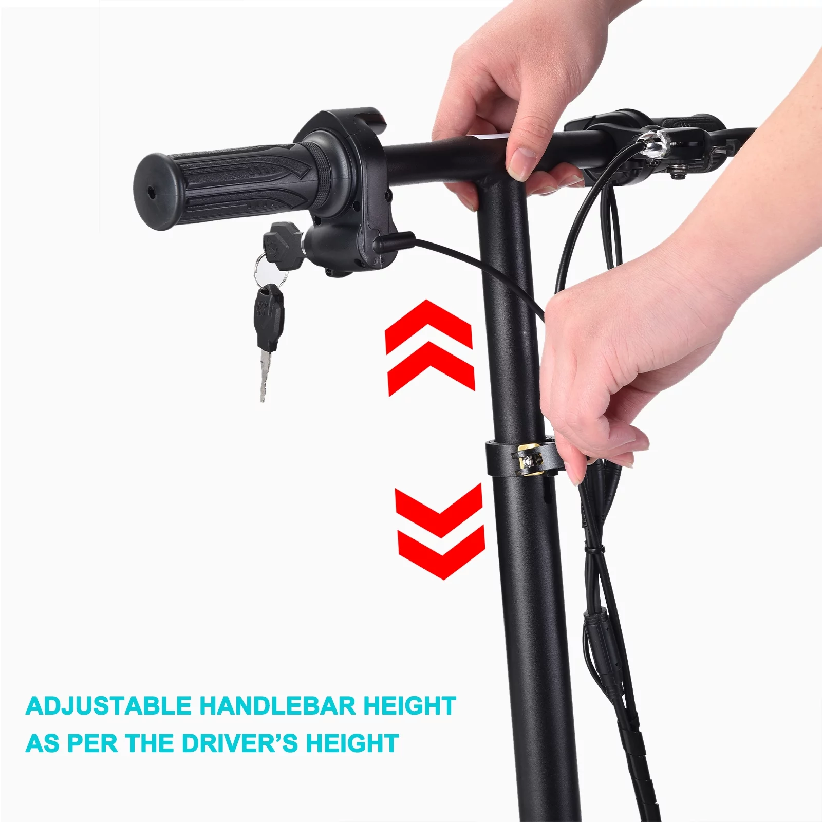 Folding Mobility Electric Scooter 48v 700w Dual Motor Lithium Battery 42*22*33(Inch) - Womvr