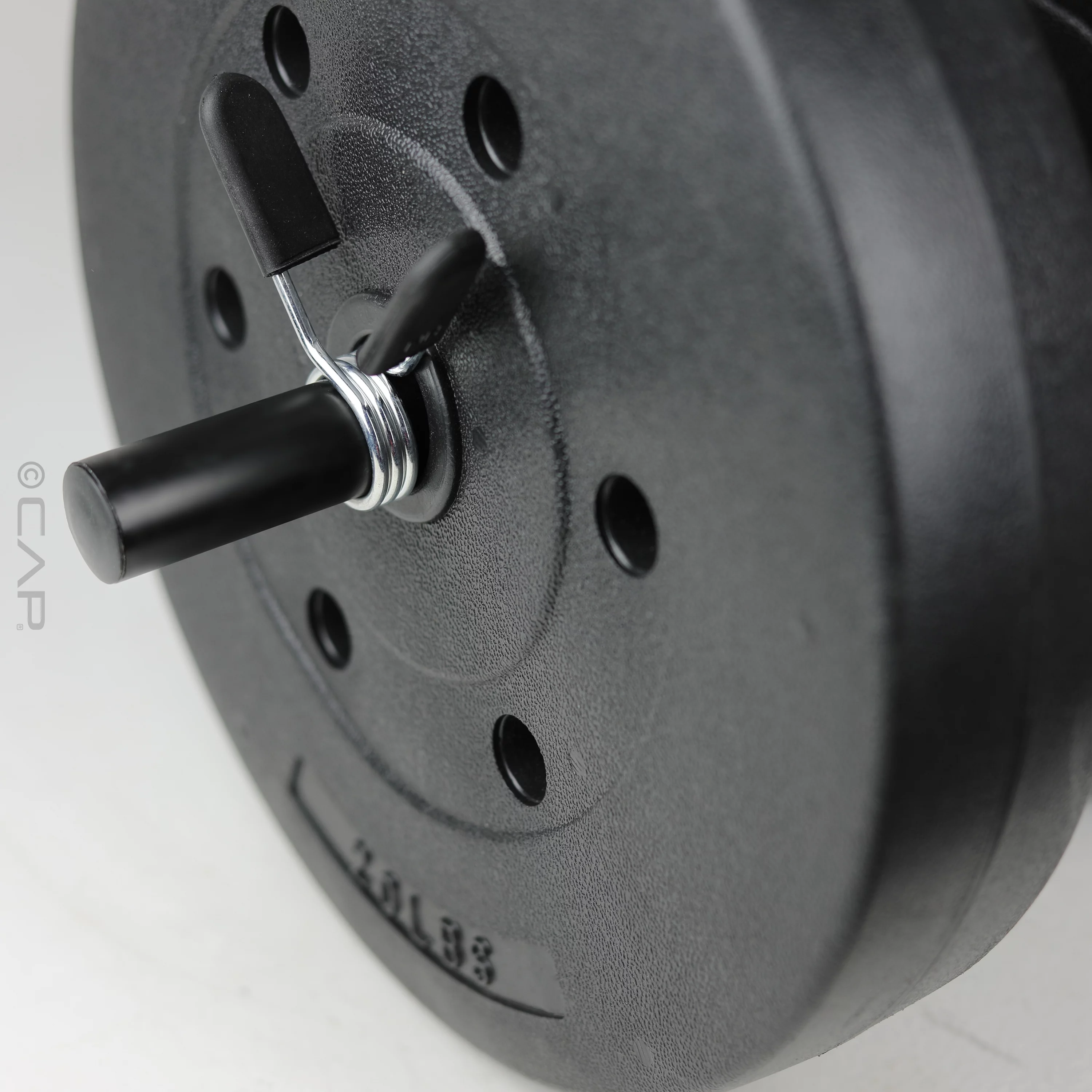 CAP Barbell Standard Vinyl Weight Plate Set, 40 lb (20 lb x 2) - Womvr