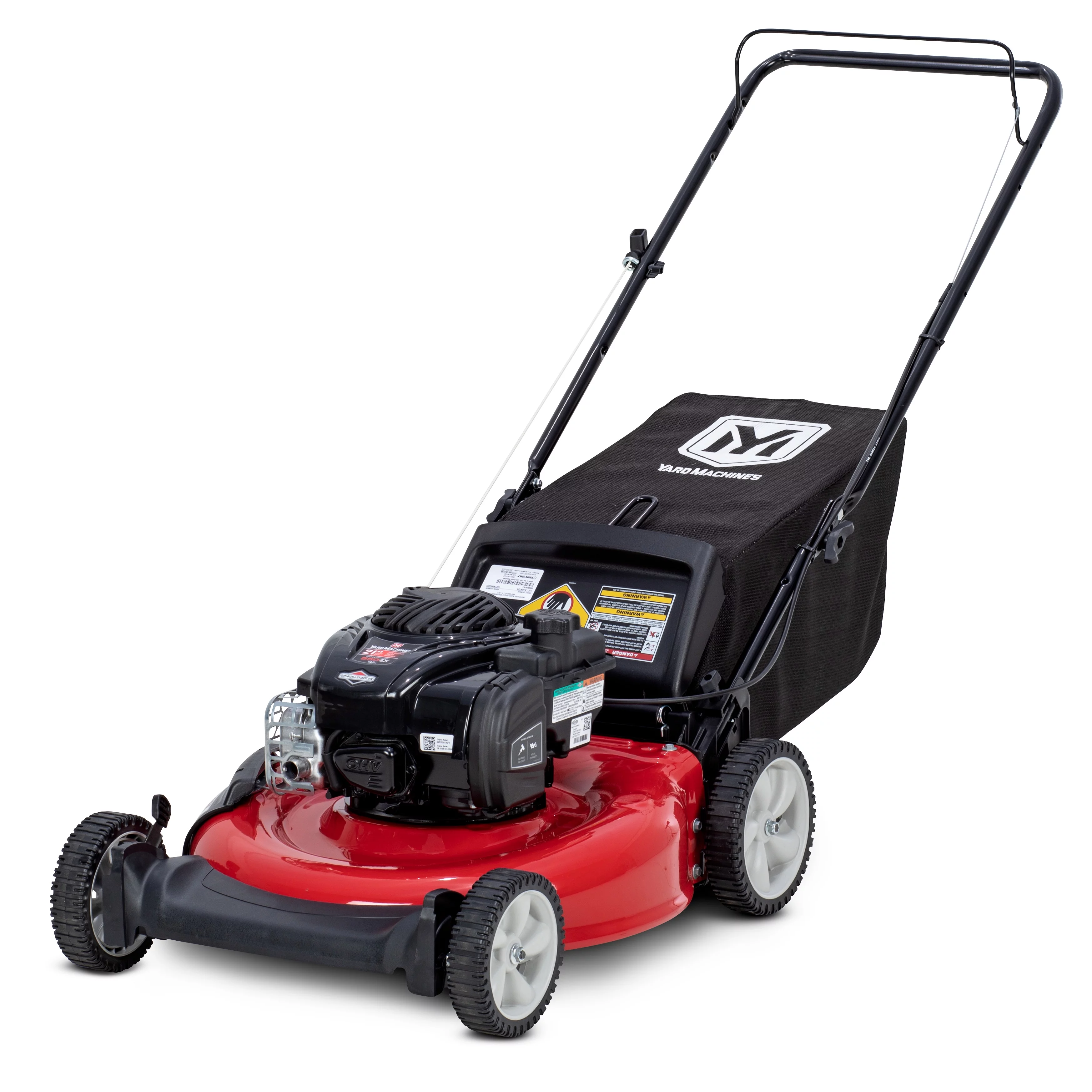Yard Machines 21-in Walk Behind Push Lawn Mower with 140cc Briggs & Stratton Gas Powered Engine - Womvr