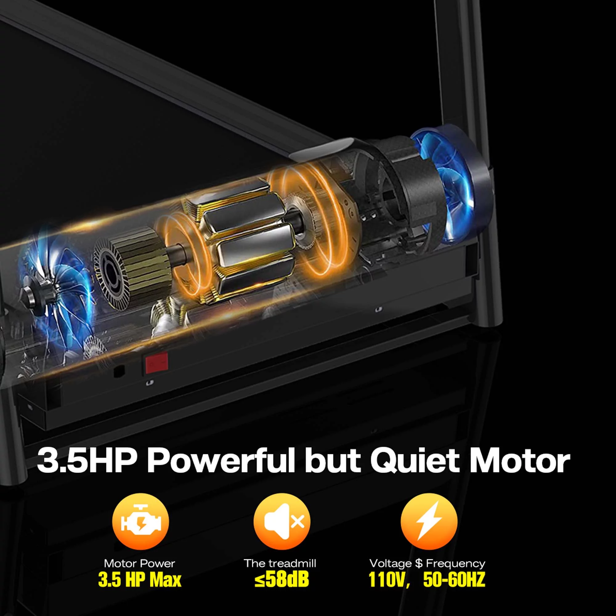 Aukfa 3.5 HP Folding Treadmill with Incline for Home Office Workout, 300 lbs+ Capacity, Green - Womvr