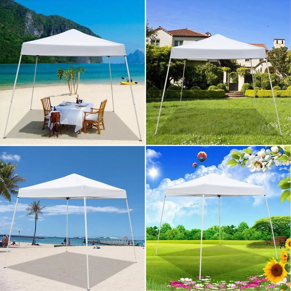 Zimtown 10ft x 10ft Base/8ft x 8ft Top Pop up Canopy Tent Instant Practical Waterproof Folding Tent with Carry Bag - Womvr