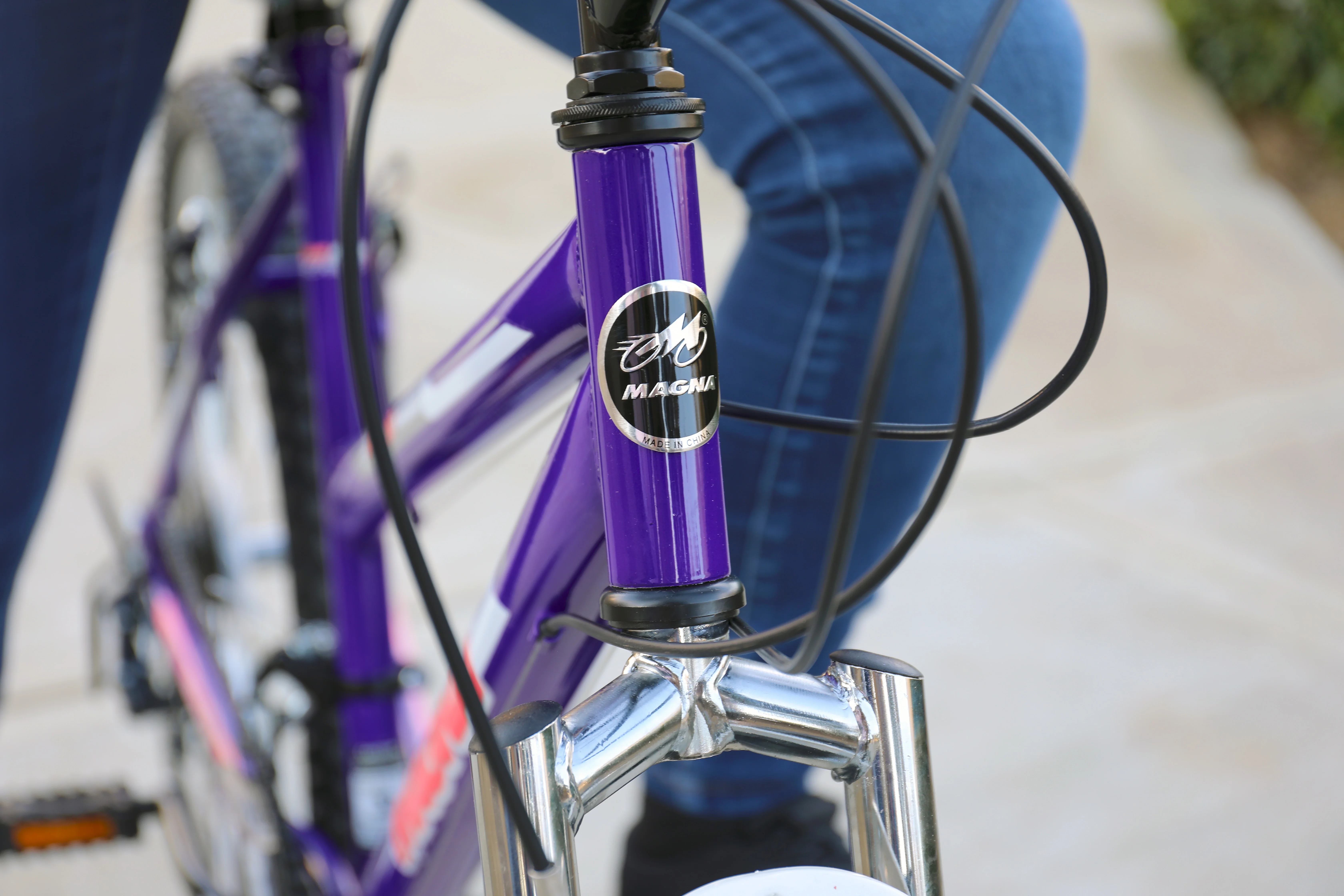 Dynacraft Magna 24-Inch Girls Hybrid Bike For Age 12-99 Years - Womvr