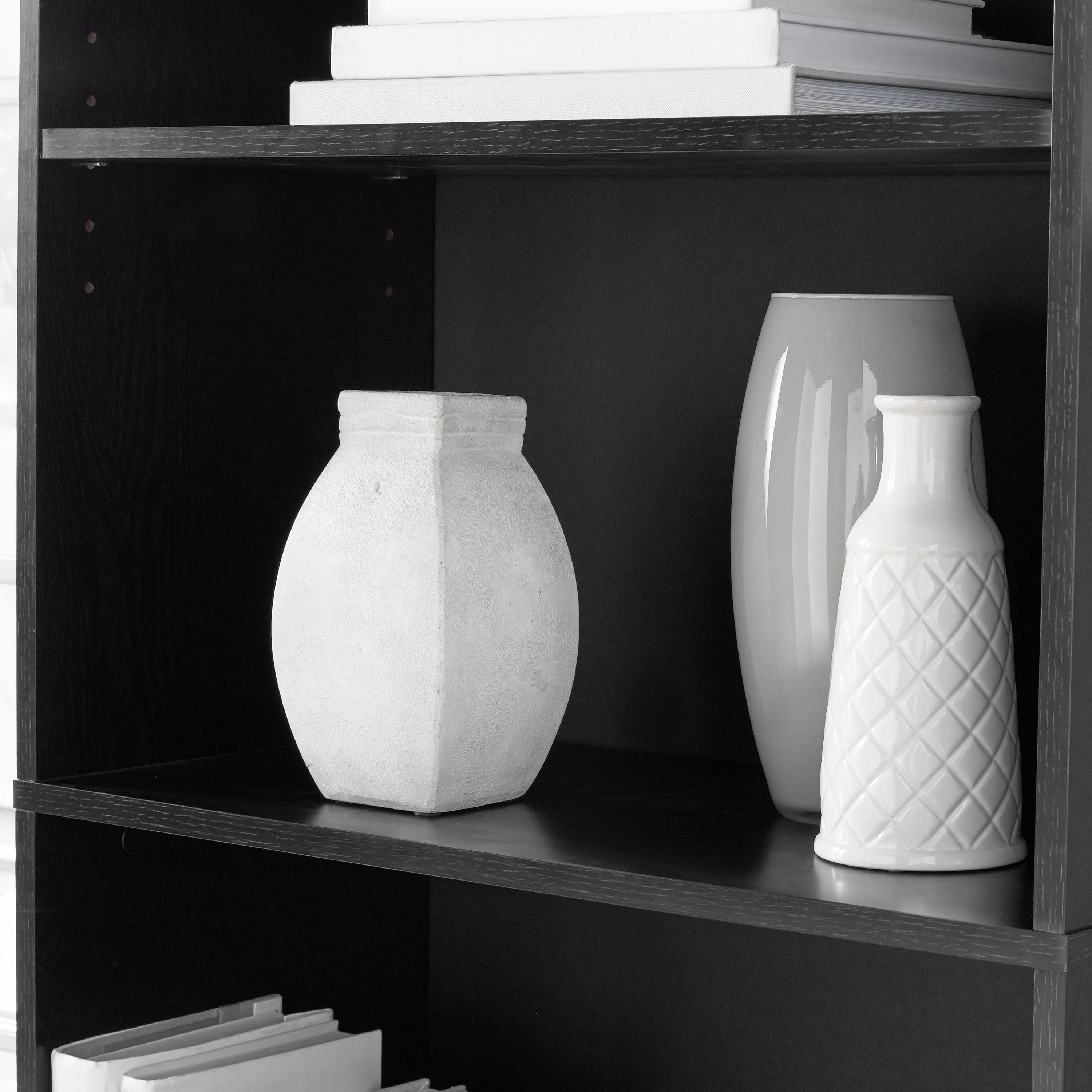 Mainstays 5-Shelf Bookcase with Adjustable Shelves, White - Womvr