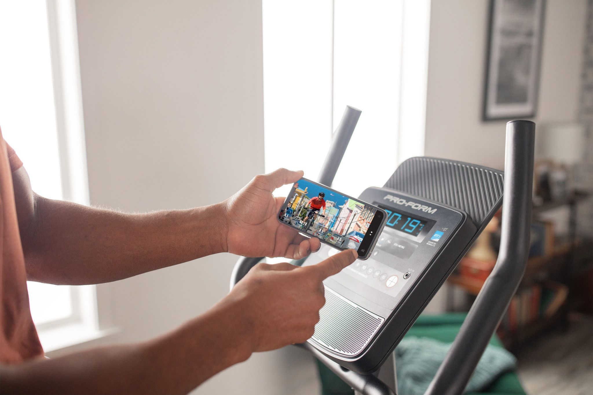 ProForm Cycle Trainer 300 Ci Upright Stationary Exercise Bike, Compatible with iFIT Personal Training - Womvr