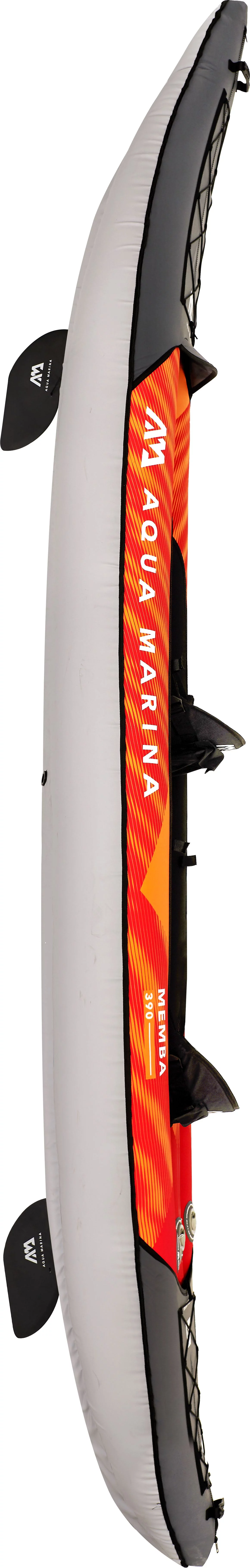 Aqua Marina TOURING KAYAK - MEMBA 1210 - Inflatable KAYAK Package, including Carry Bag, Paddle, Fin, Pump - Womvr