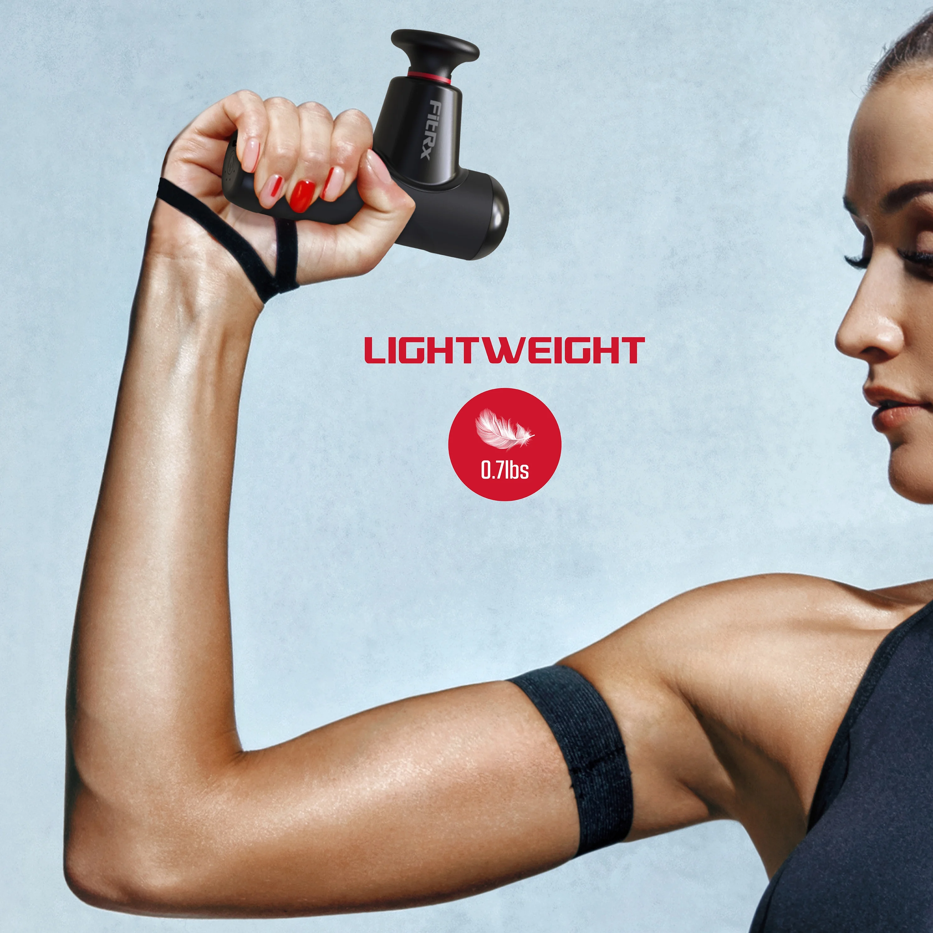 FitRx Mini Pro Neck and Back Massager, Handheld Deep Tissue Muscle Massage Gun - Womvr