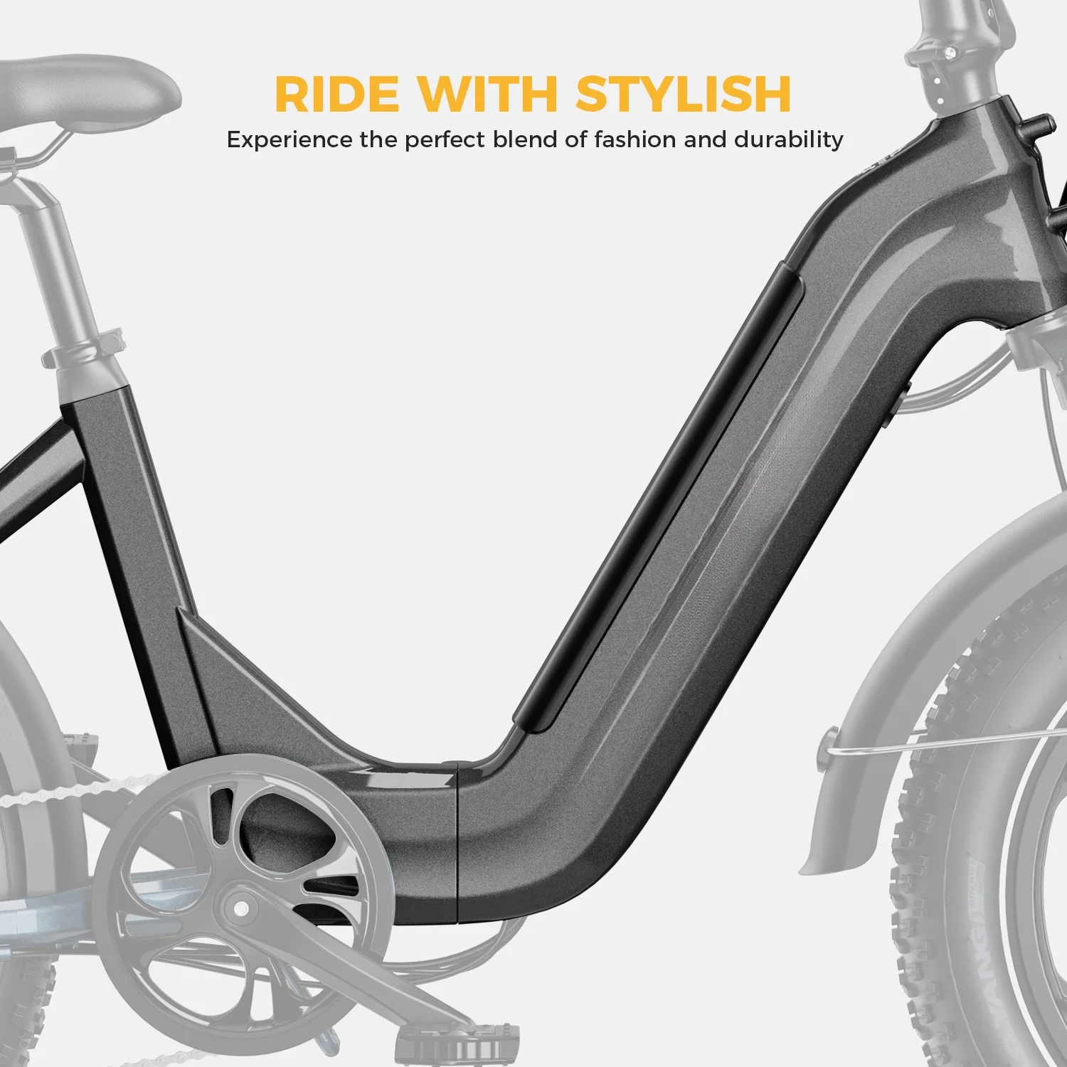 Yoloway Ranger S Folding Electric Bike, Foldable Electric Bicycle with 48V 14.4AH Removable Battery, 20