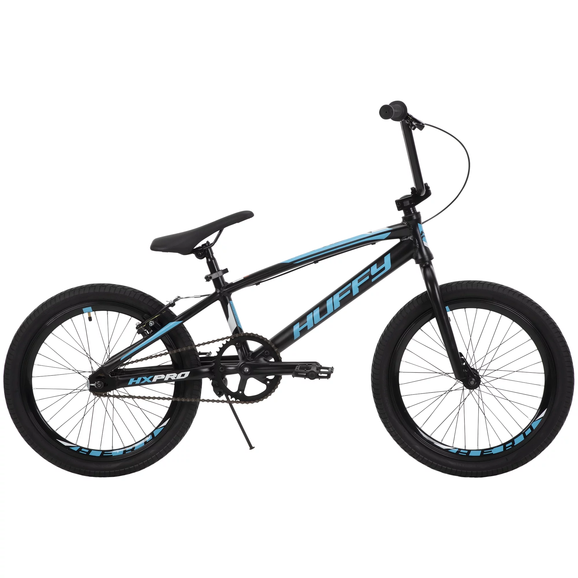 Huffy 20-inch BMX Bikes HX-Pro Bike, Black with Teal, Aluminum Frame, Ages 5+ Years - Womvr