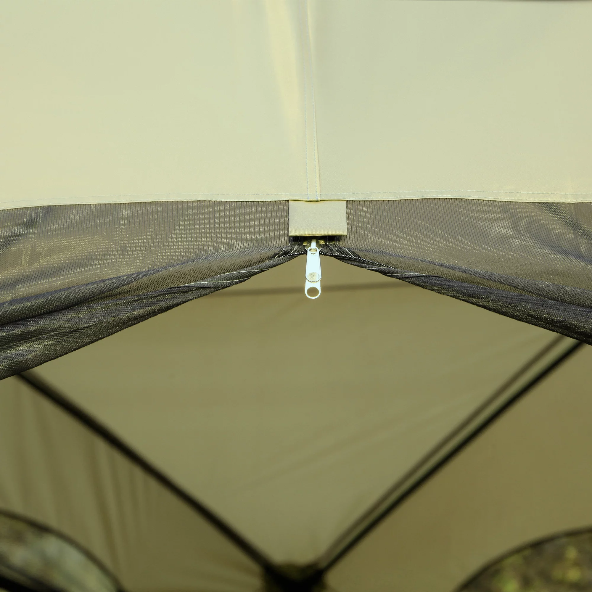 Outsunny 20 Person Camping Tent, Outdoor Cabin Tent Tent with 2 Doors, Screen Room, Family Dome Tent for Hiking, Backpacking, Traveling, Easy Set Up, Cream - Womvr