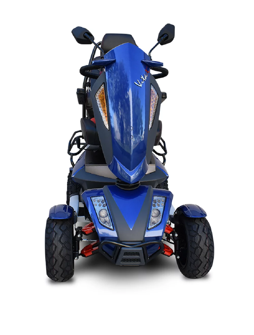 Ev Rider S12X - Blue Vita Monster 4 Wheel Power Scooter Blue - Womvr