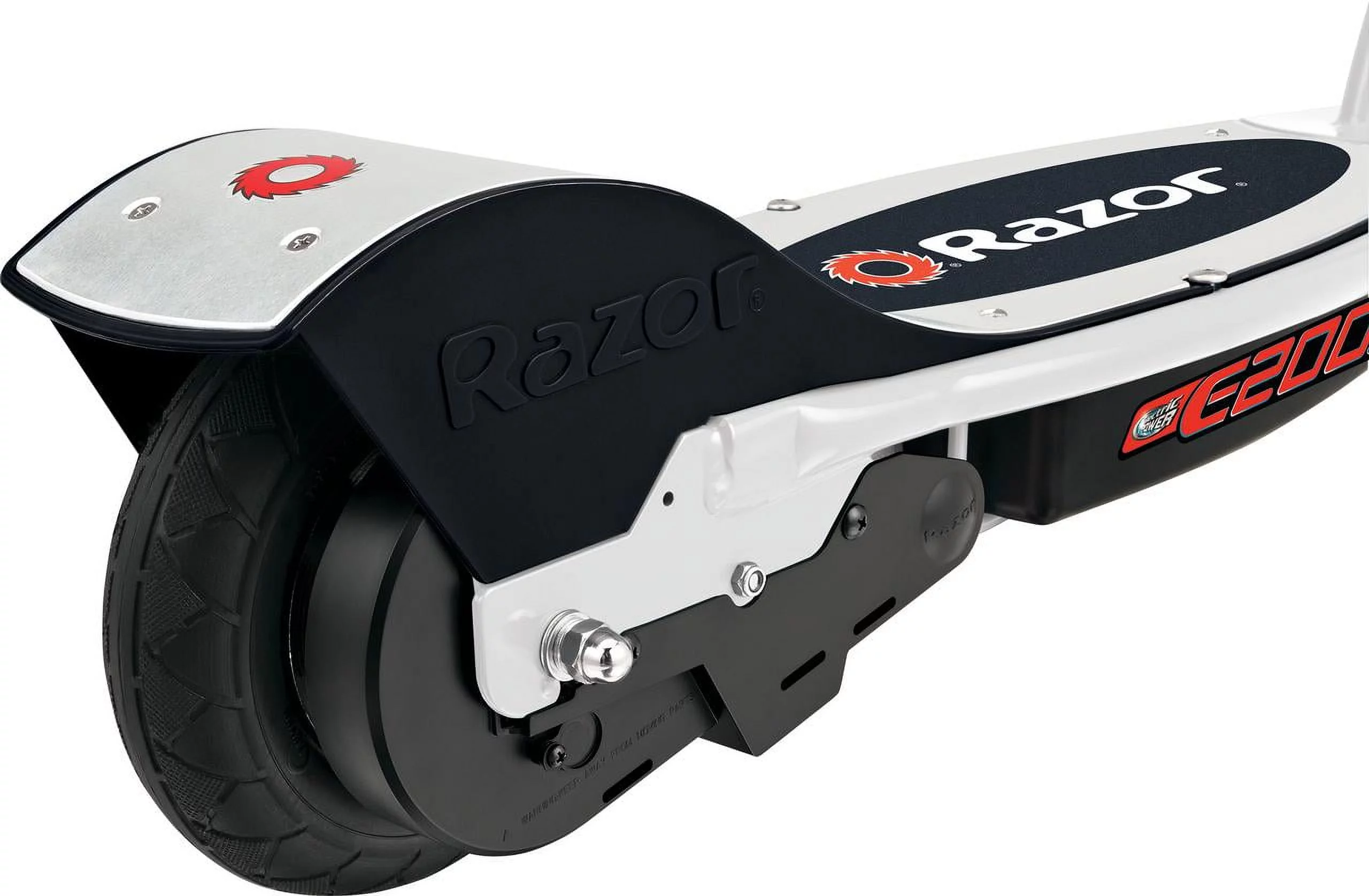 Razor E200 Electric Scooter - White, for Ages 13+ and up to 154 lbs, 8