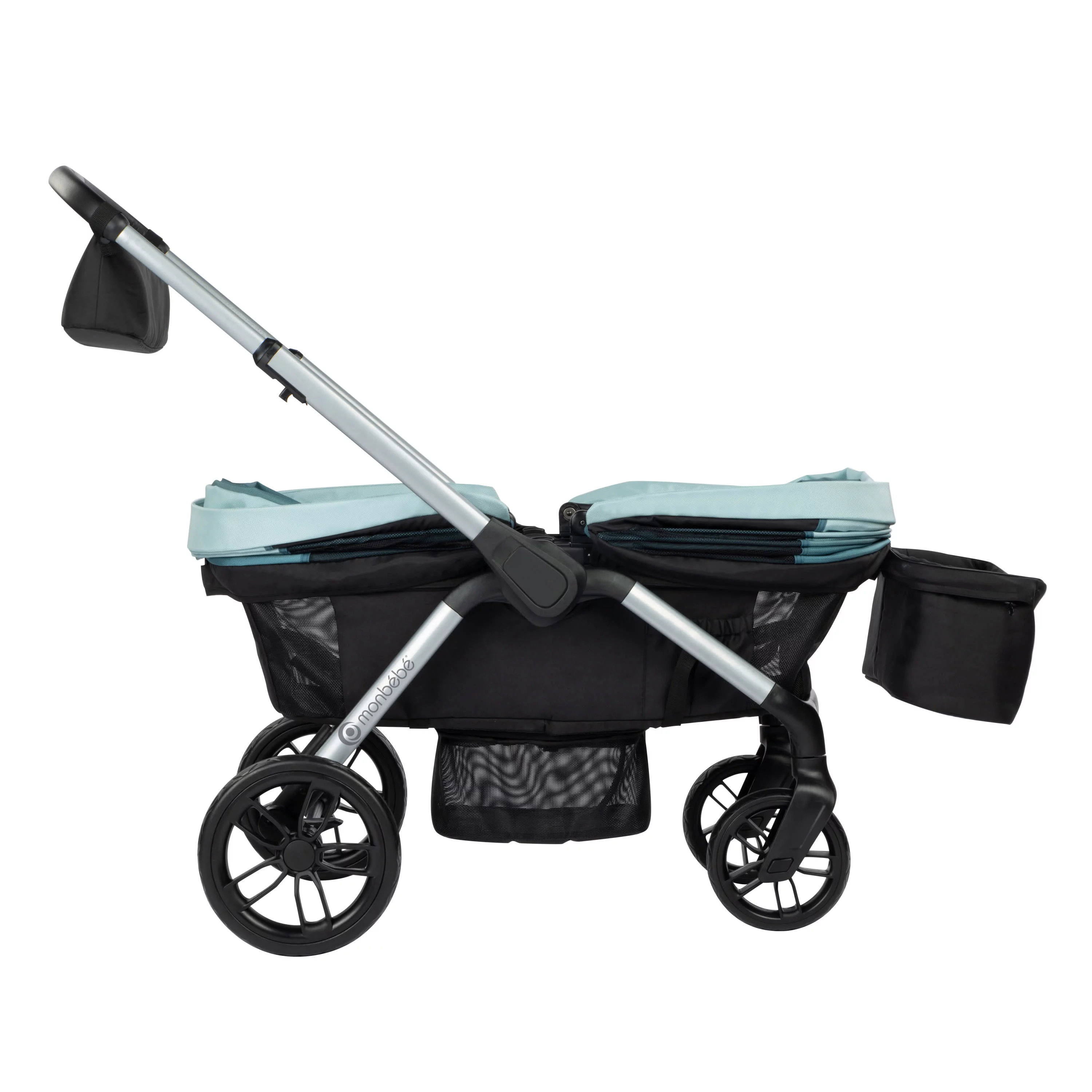 Monbebe Everyday Outings Wagon Stroller, Cobblestone Grey - Womvr
