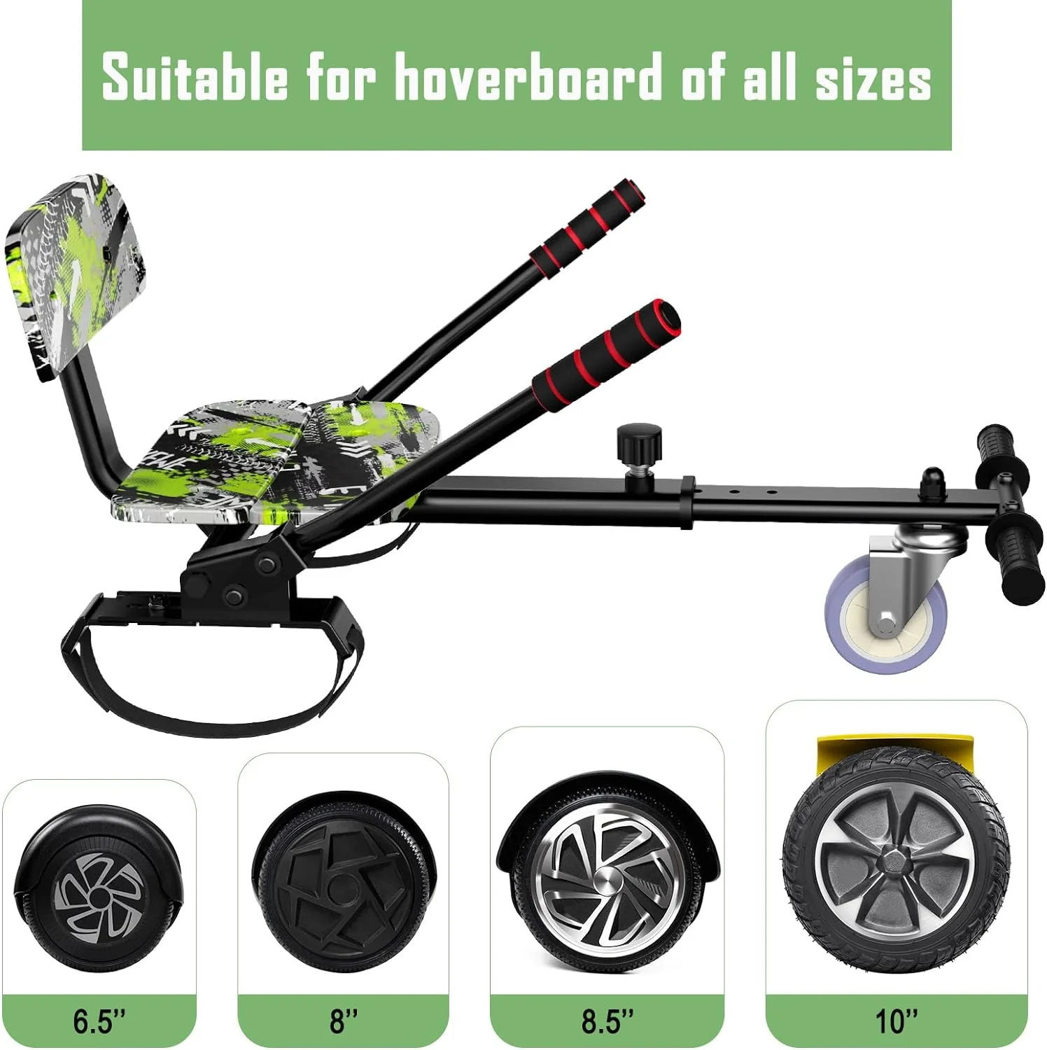 JOLEGE Hoverboard Go Kart Combo, 6.5