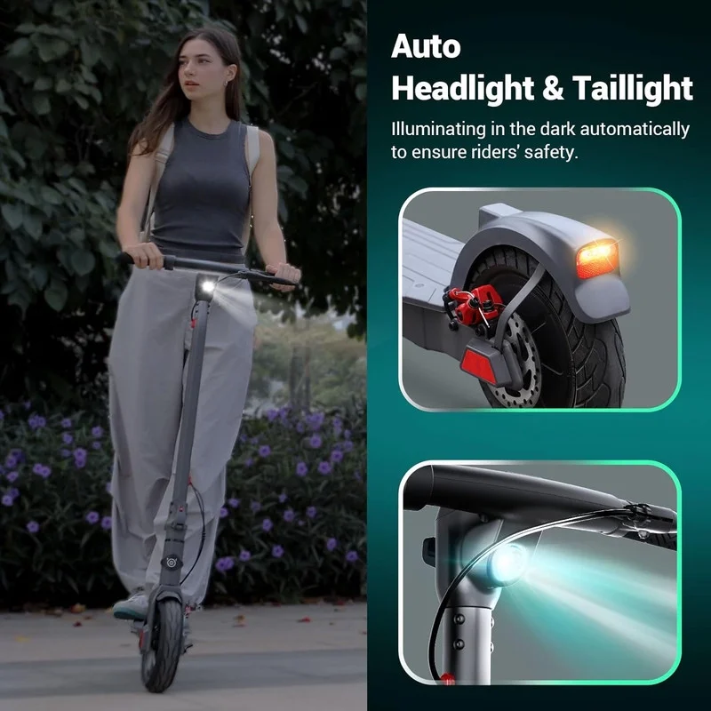 SISIGAD Electric Scooter for Adults, Peak 500W Motor, 8.5