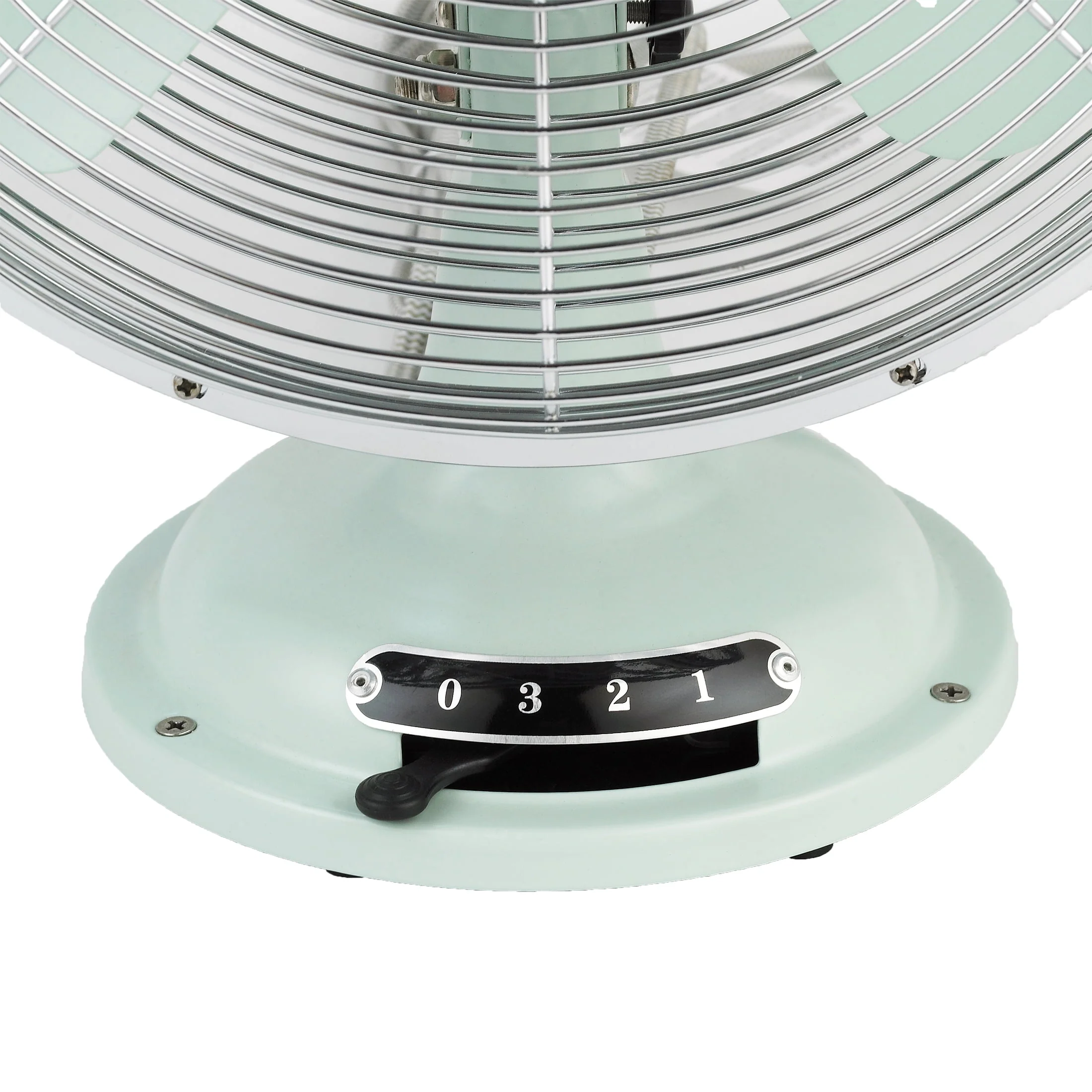 Better Homes & Gardens New 12 inch Retro 3-Speed Metal Tilted-Head Oscillation Table Fan Gold - Womvr